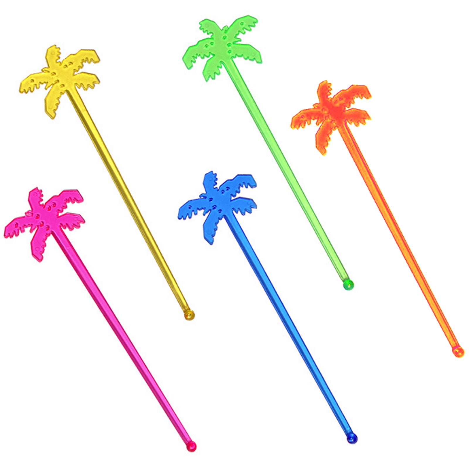 Palm Tree Cocktail Stirrers (Pack of 50)