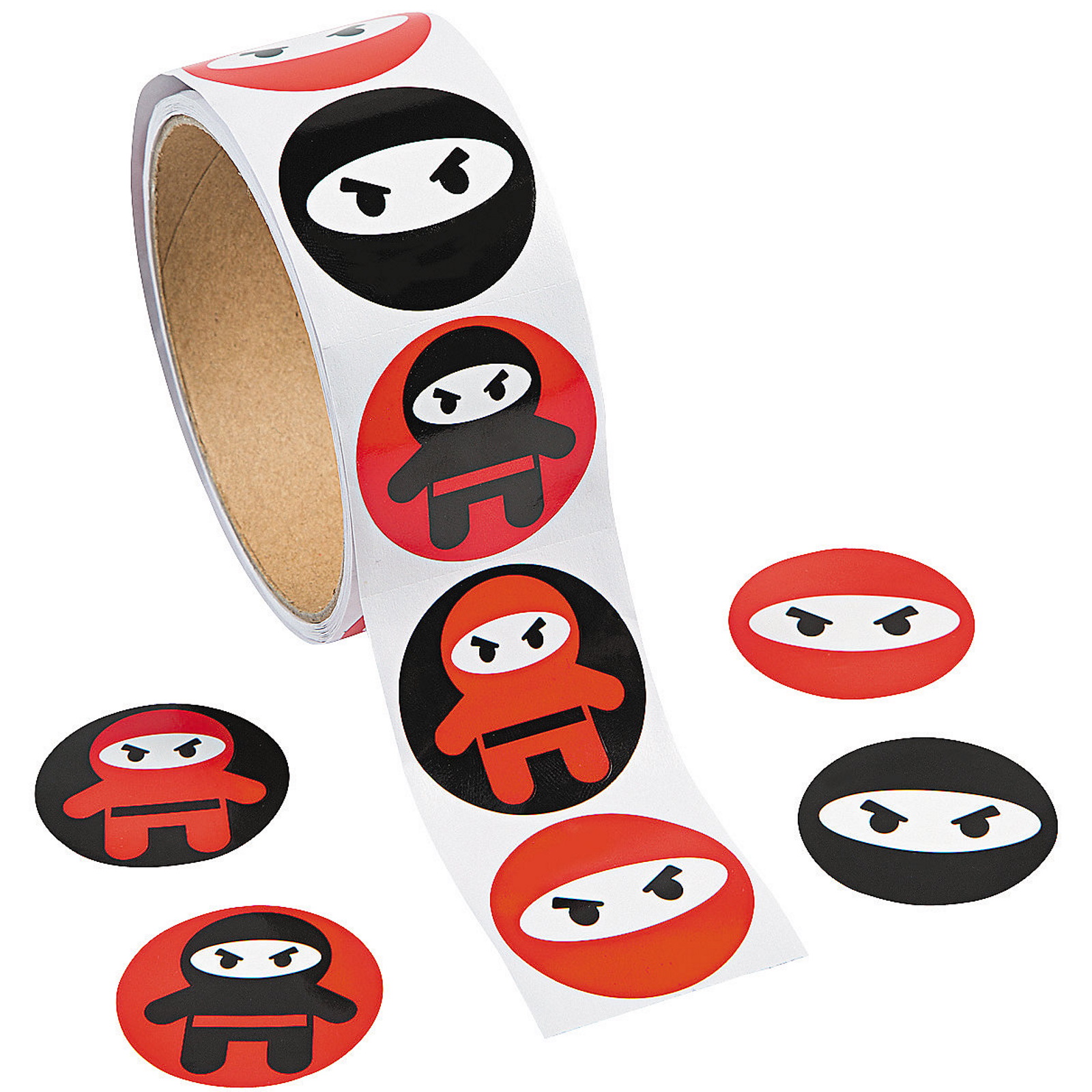 Ninja Warrior Stickers (Roll of 100)