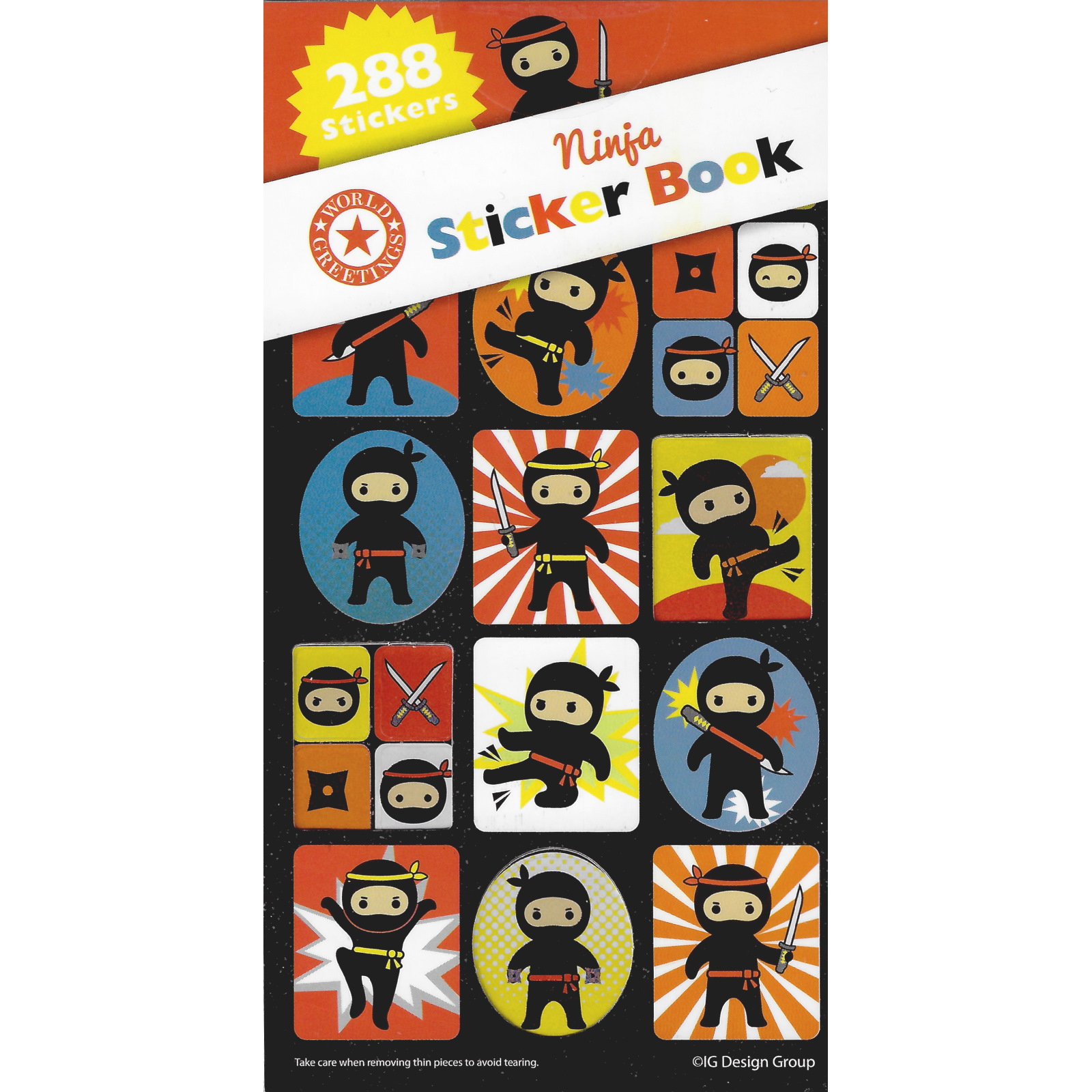 Ninja Sticker Book (12 Sheets)