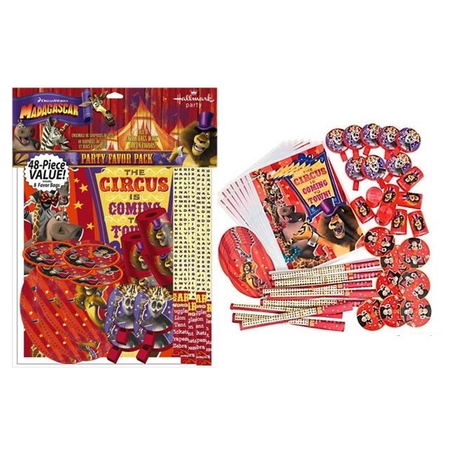 Madagascar 3 Party Favour Pack (48 Pieces)