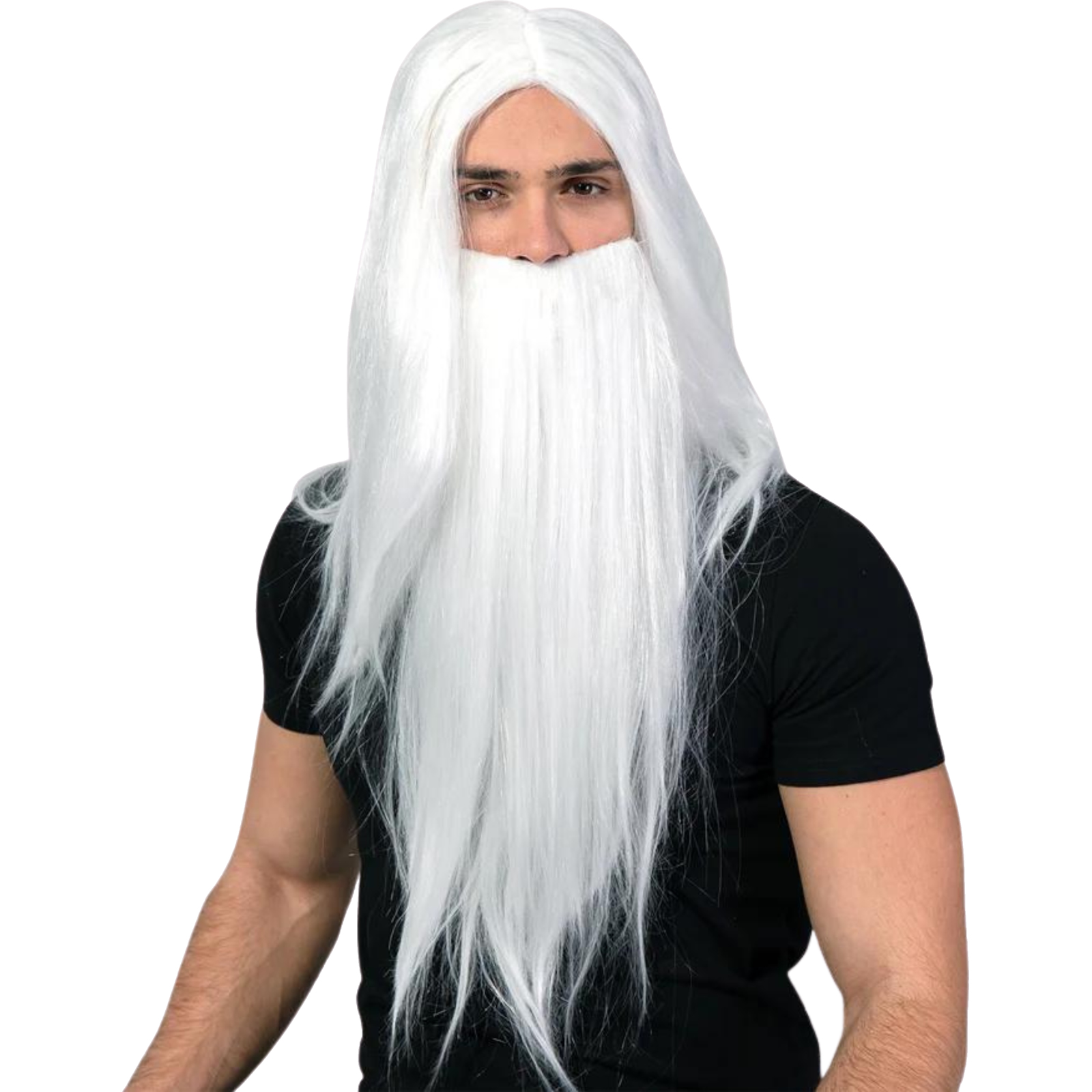 White Wizard Wig and Beard Set