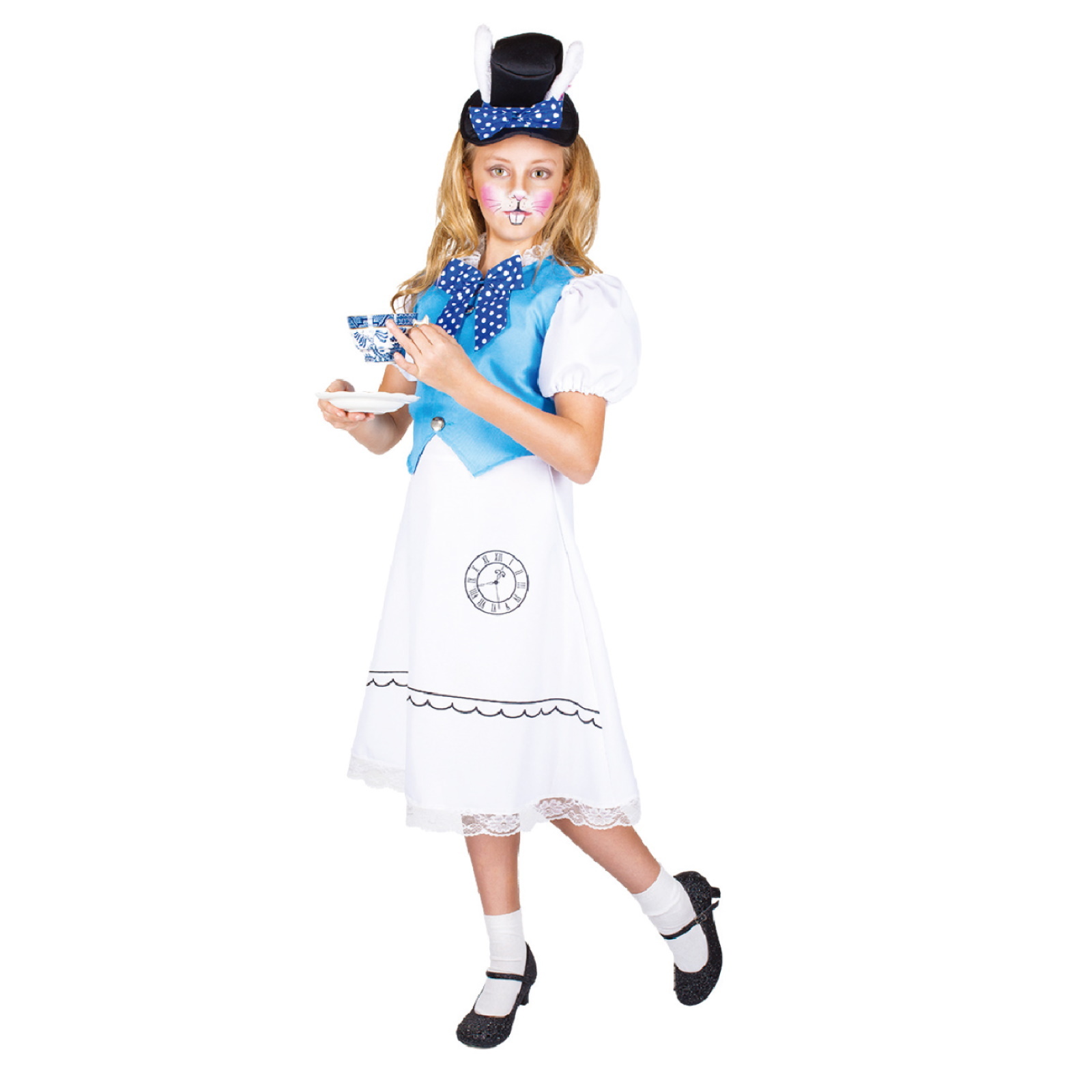 White Rabbit Girl Childs Costume Medium