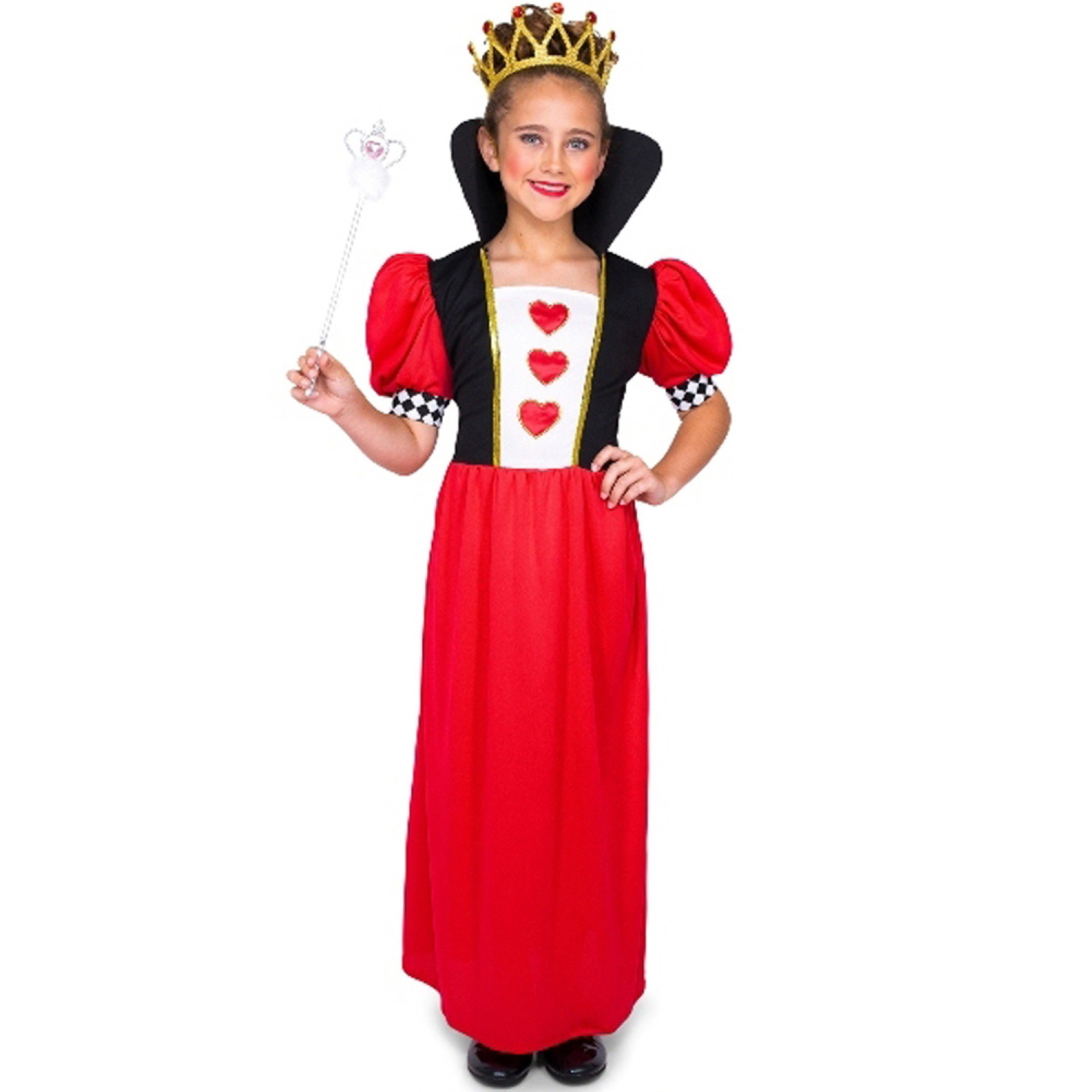 Queen of Hearts Girl Childs Costume Medium