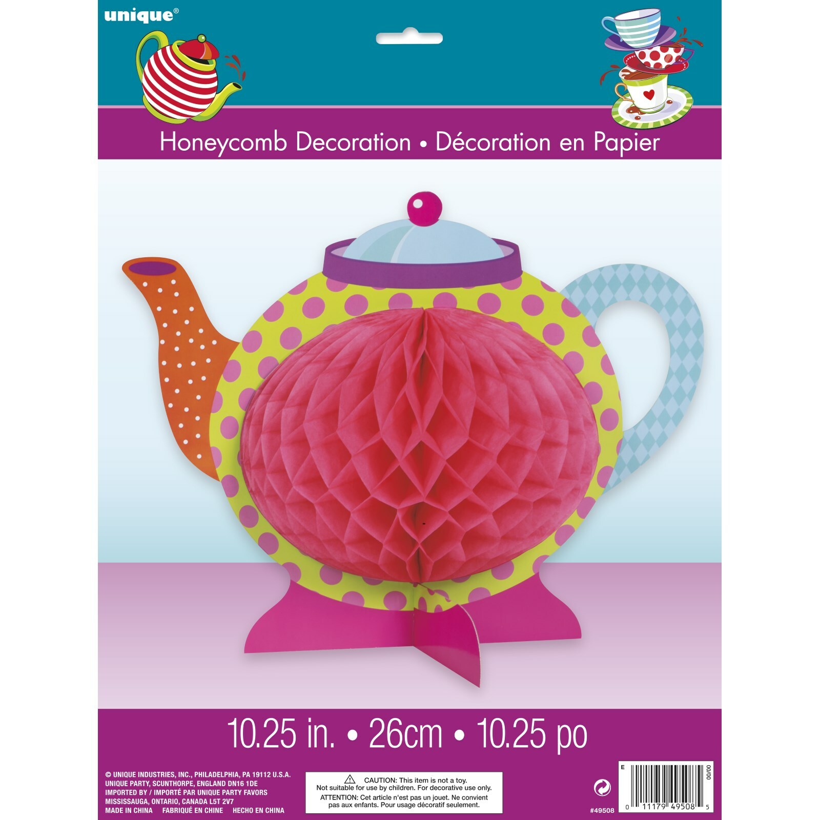 Mad Hatter Tea Pot Honeycomb Centrepiece