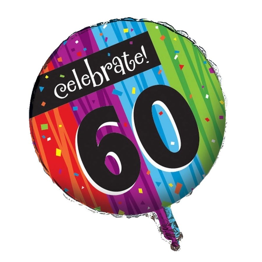 Milestone Celebrations 60th Birthday Helium Balloon