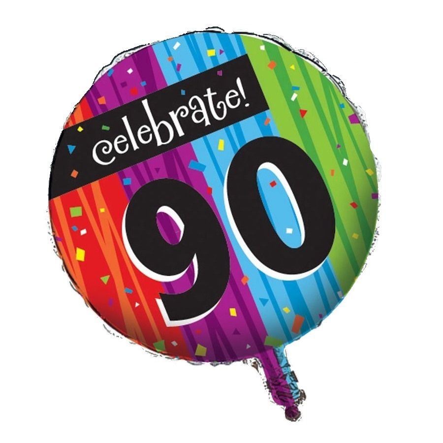 Milestone Celebrations 90th Birthday Helium Balloon