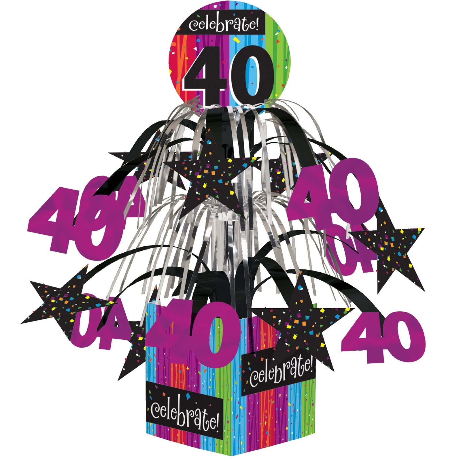 Milestone Celebrations 40th Birthday Centrepiece