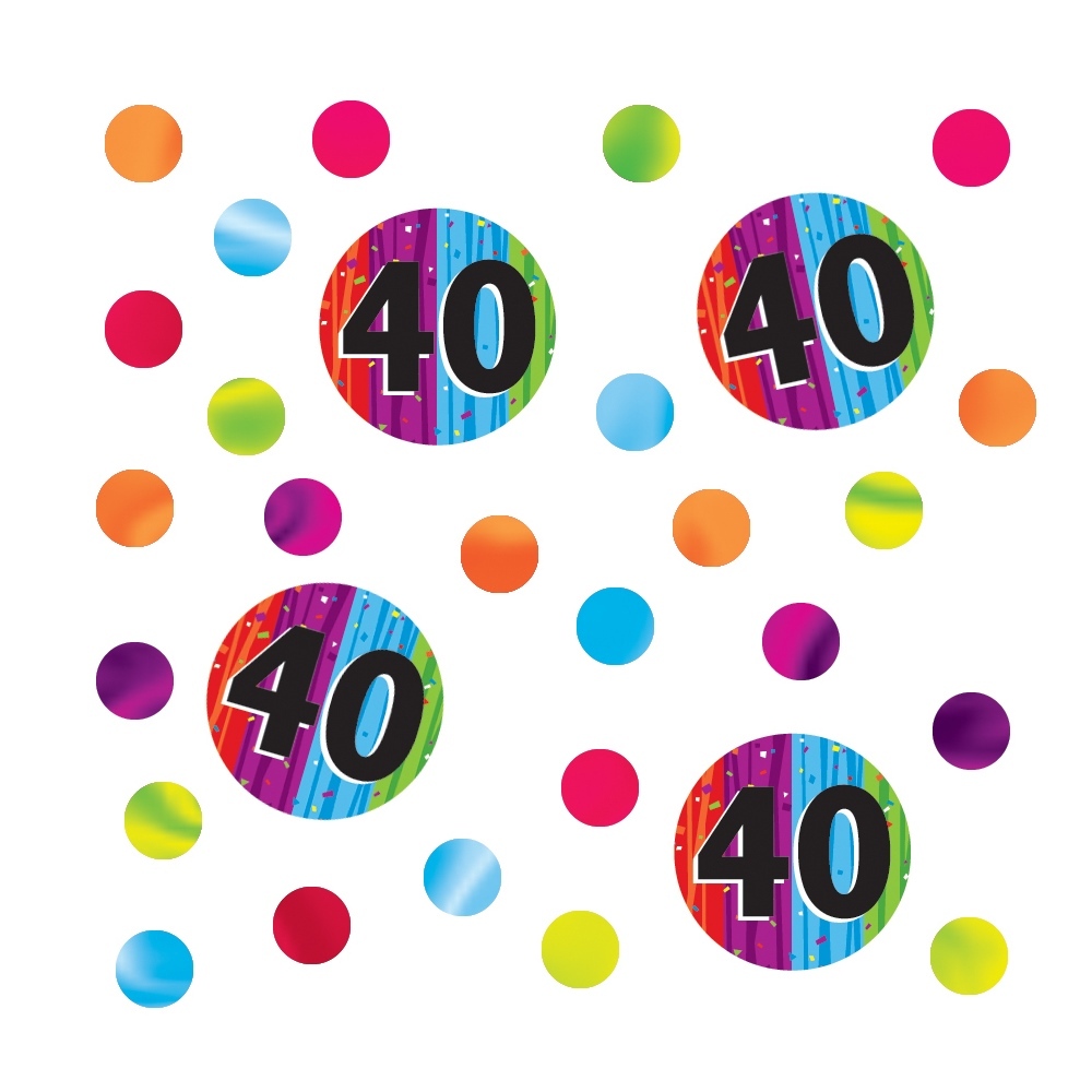 Milestone Celebrations 40th Birthday Confetti/Table Scatters