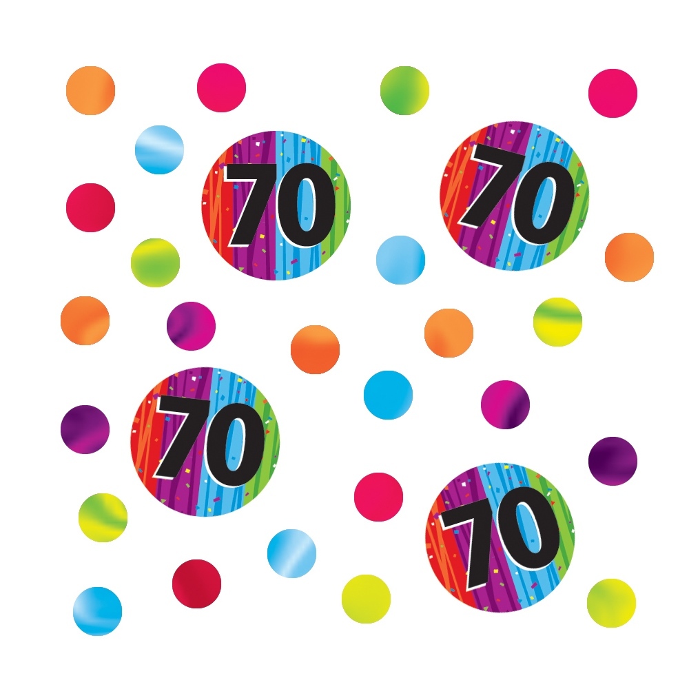Milestone Celebrations 70th Birthday Confetti/Table Scatters
