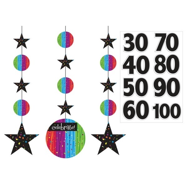 Milestone Celebrations Hanging Cutouts (Pack of 3)