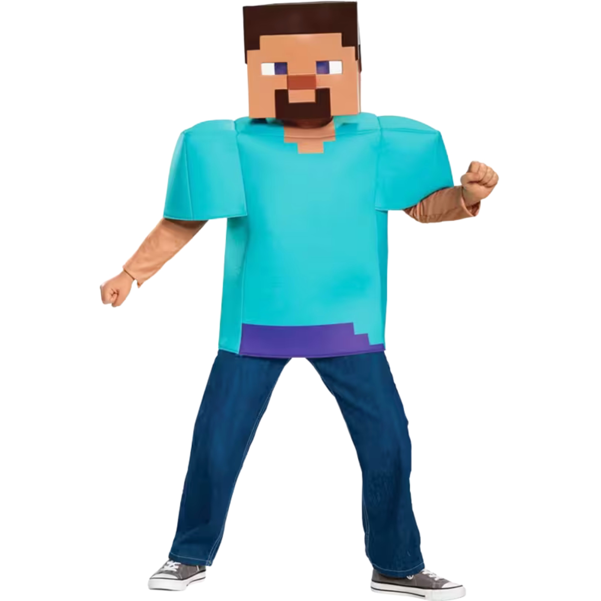 Kids Minecraft Steve Classic Costume