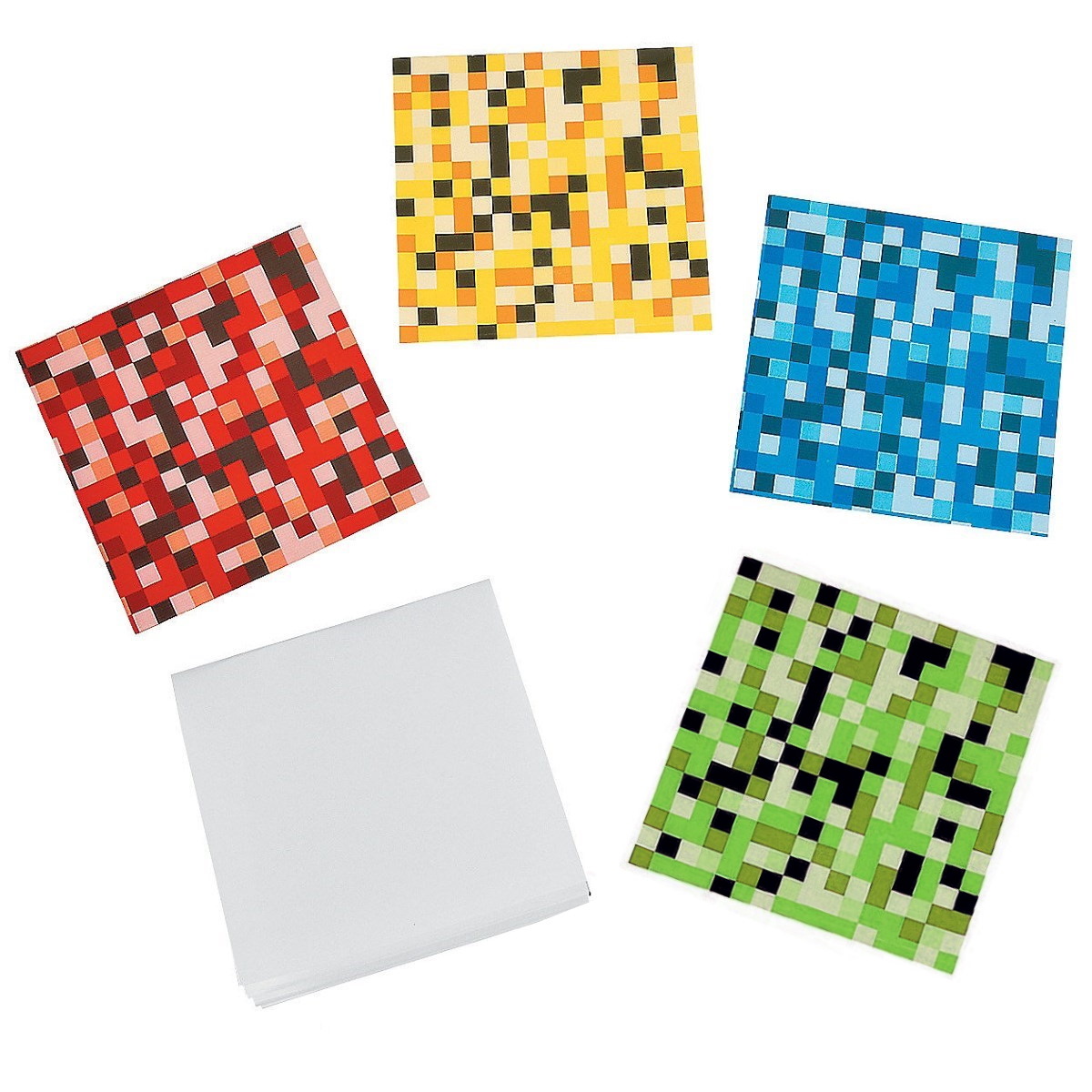 Pixel Pattern Notepads (Pack of 12)