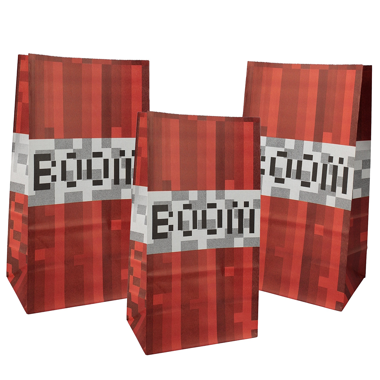 Boom Gamer Paper Party Bags With Stickers (Pack of 12)
