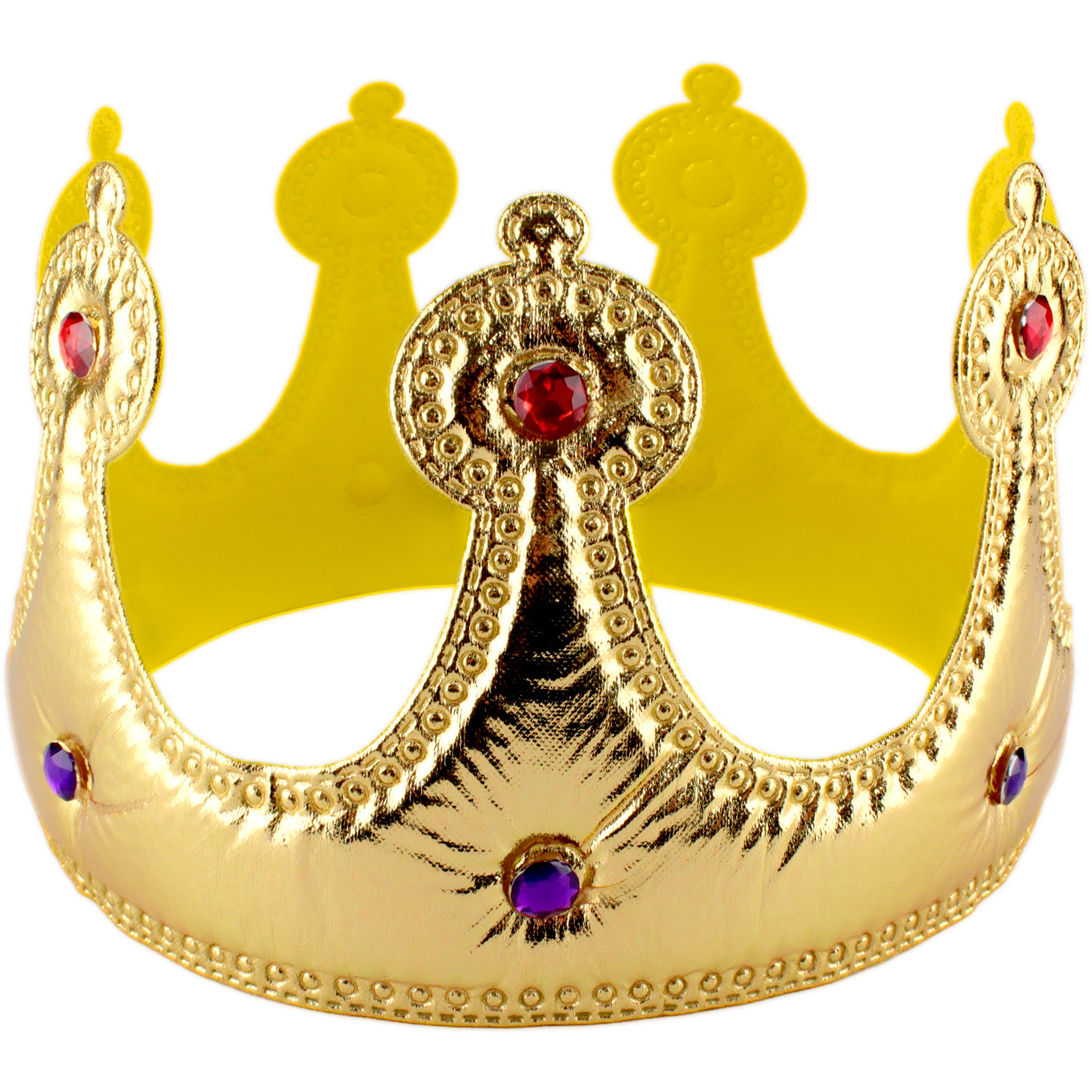 Gold Jewelled Fabric Royal Crown