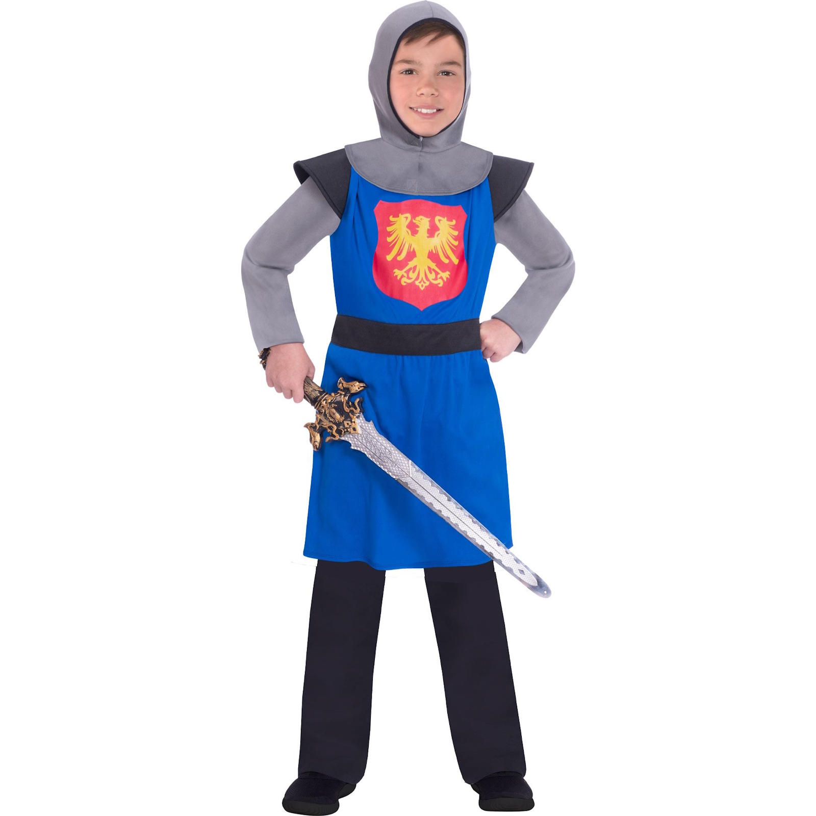 Blue Medieval Knight Child Costume