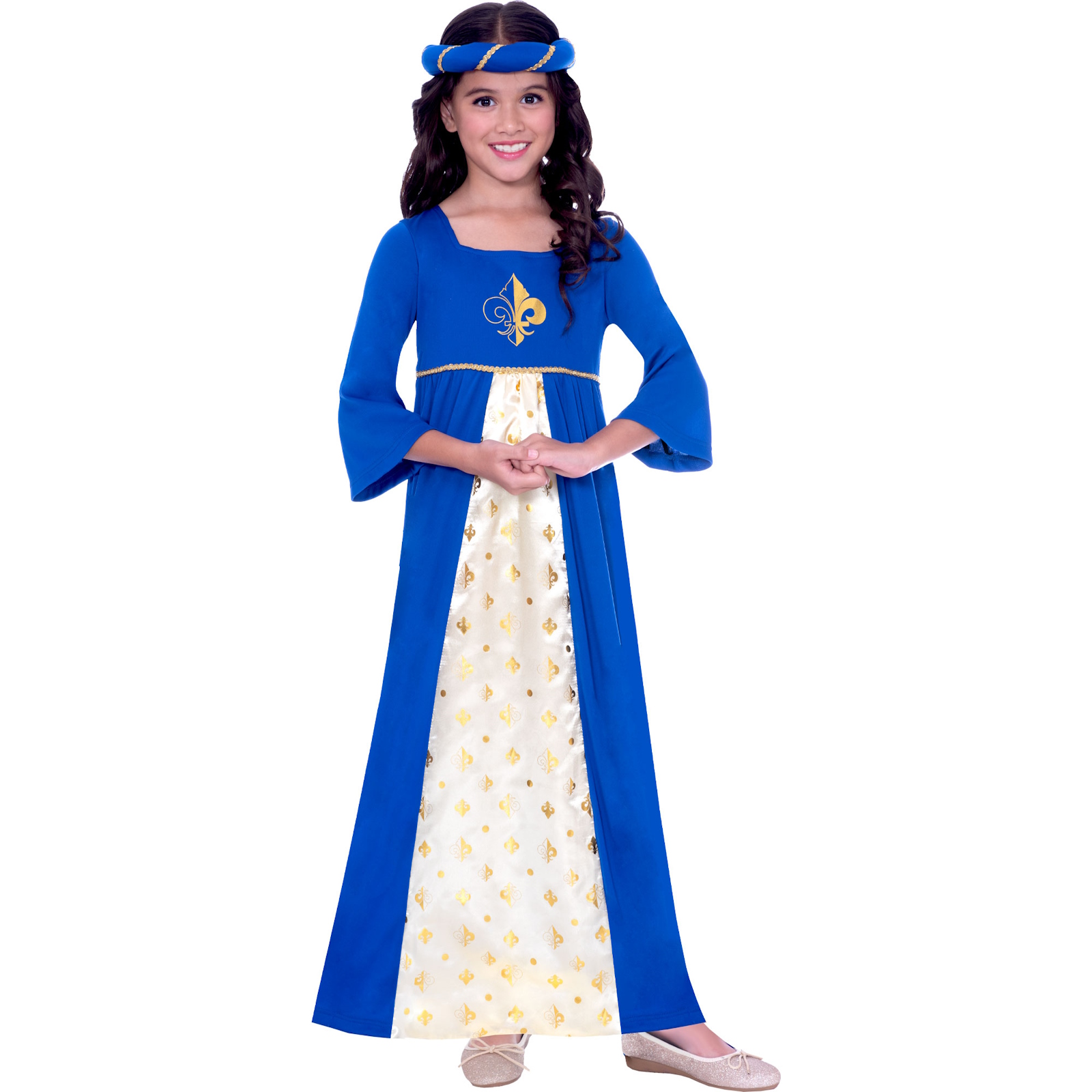 Blue Tudor Princess Child Costume