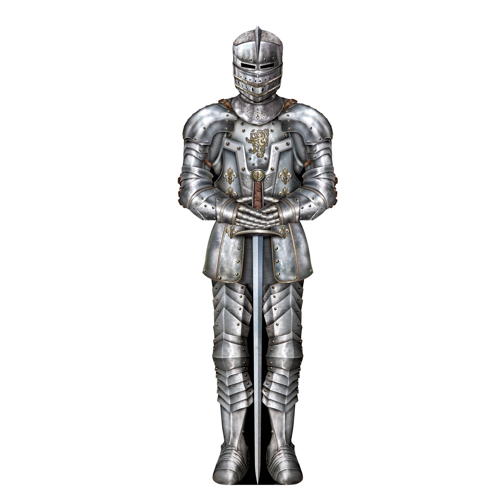 Medieval Knight Suit of Armour Cutout 92cm