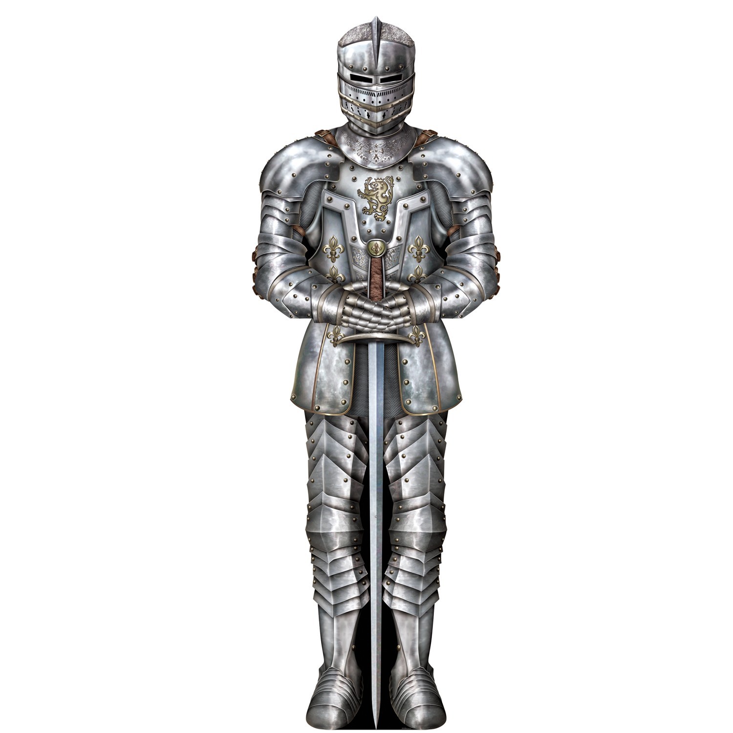 Medieval Knight Suit of Armour Cutout