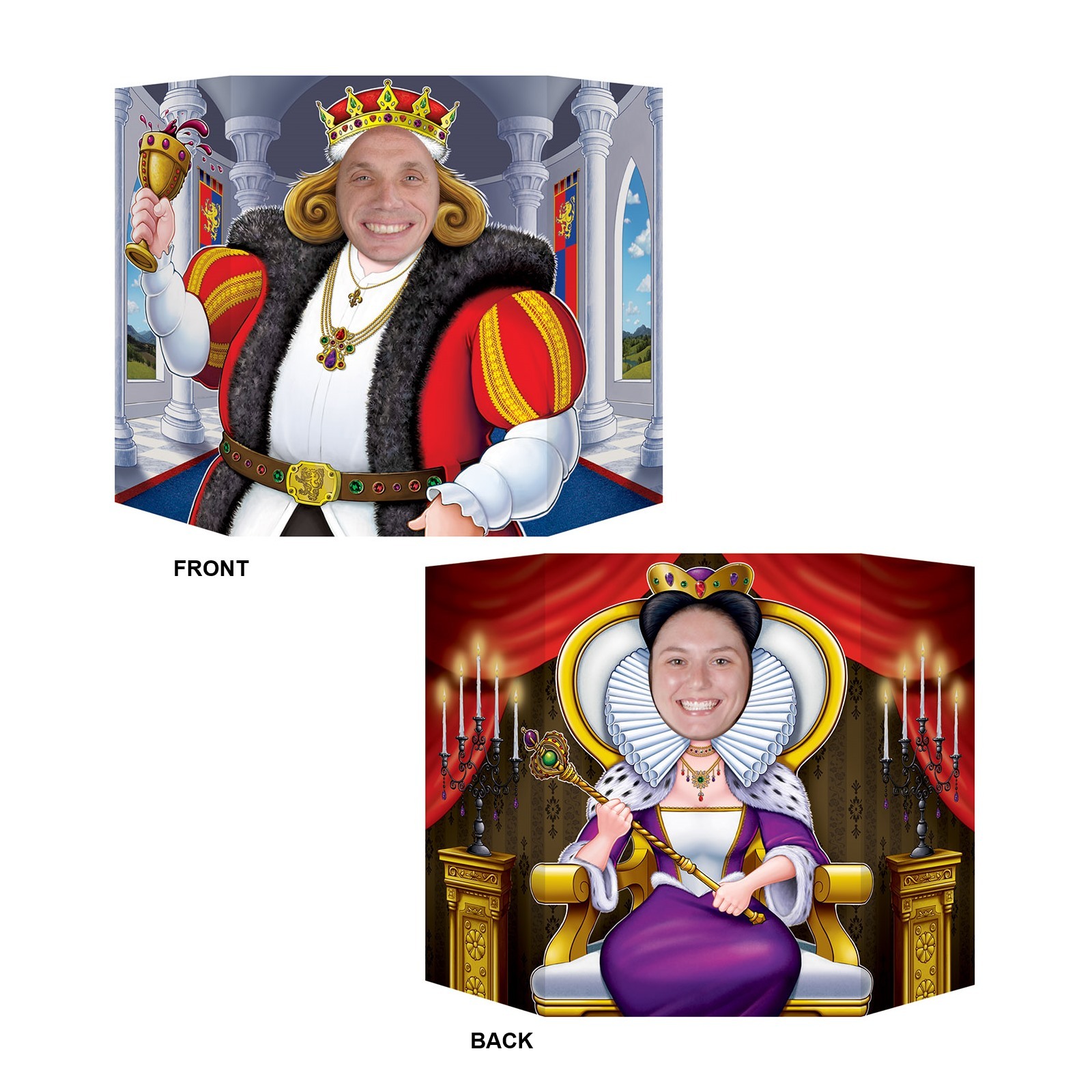 King and Queen Party Photo Prop