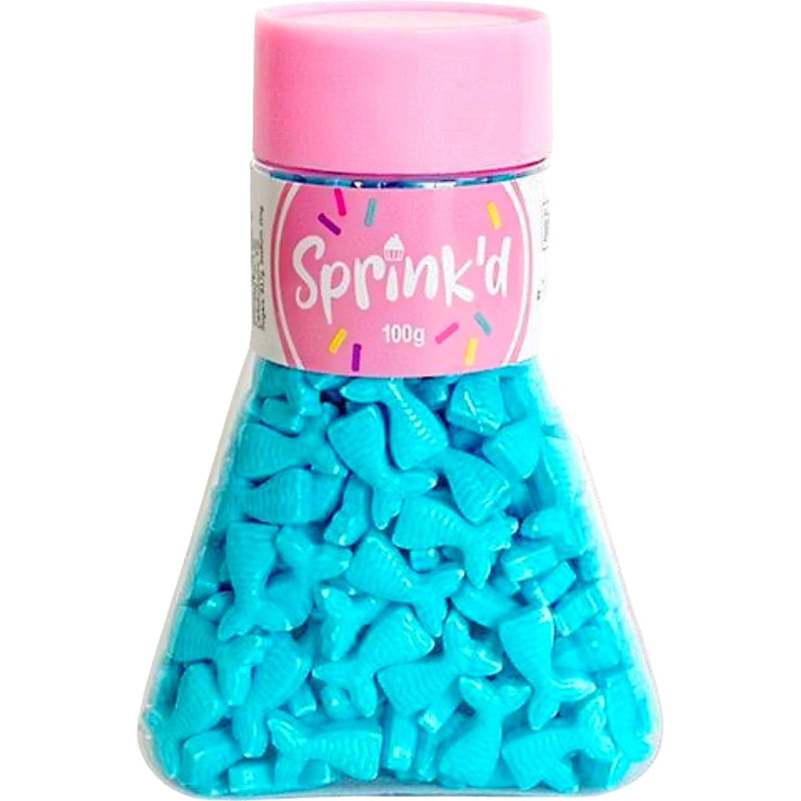 Sprink'd Blue Mermaid Tail Edible Cupcake Decorations 100g