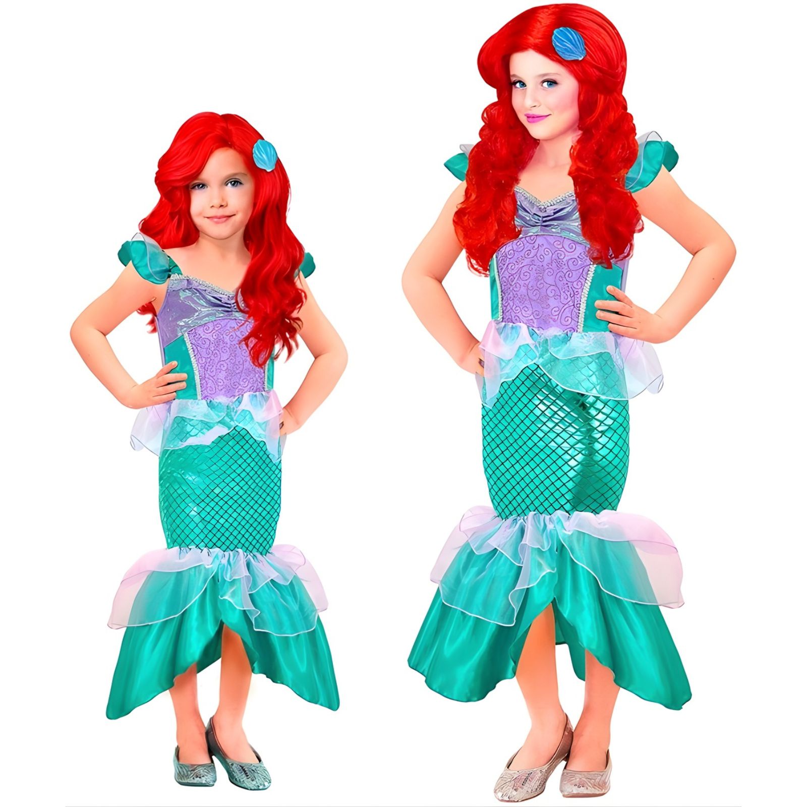Girls Enchanting Mermaid Costume 5-7 Years