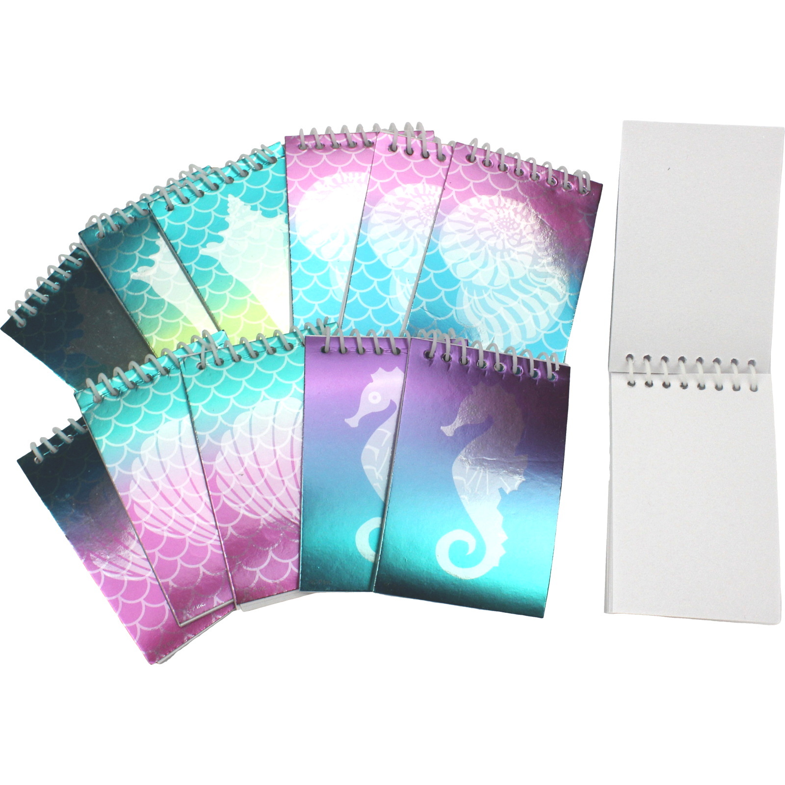 Mermaid Scale Foil Notepads (Pack of 12)