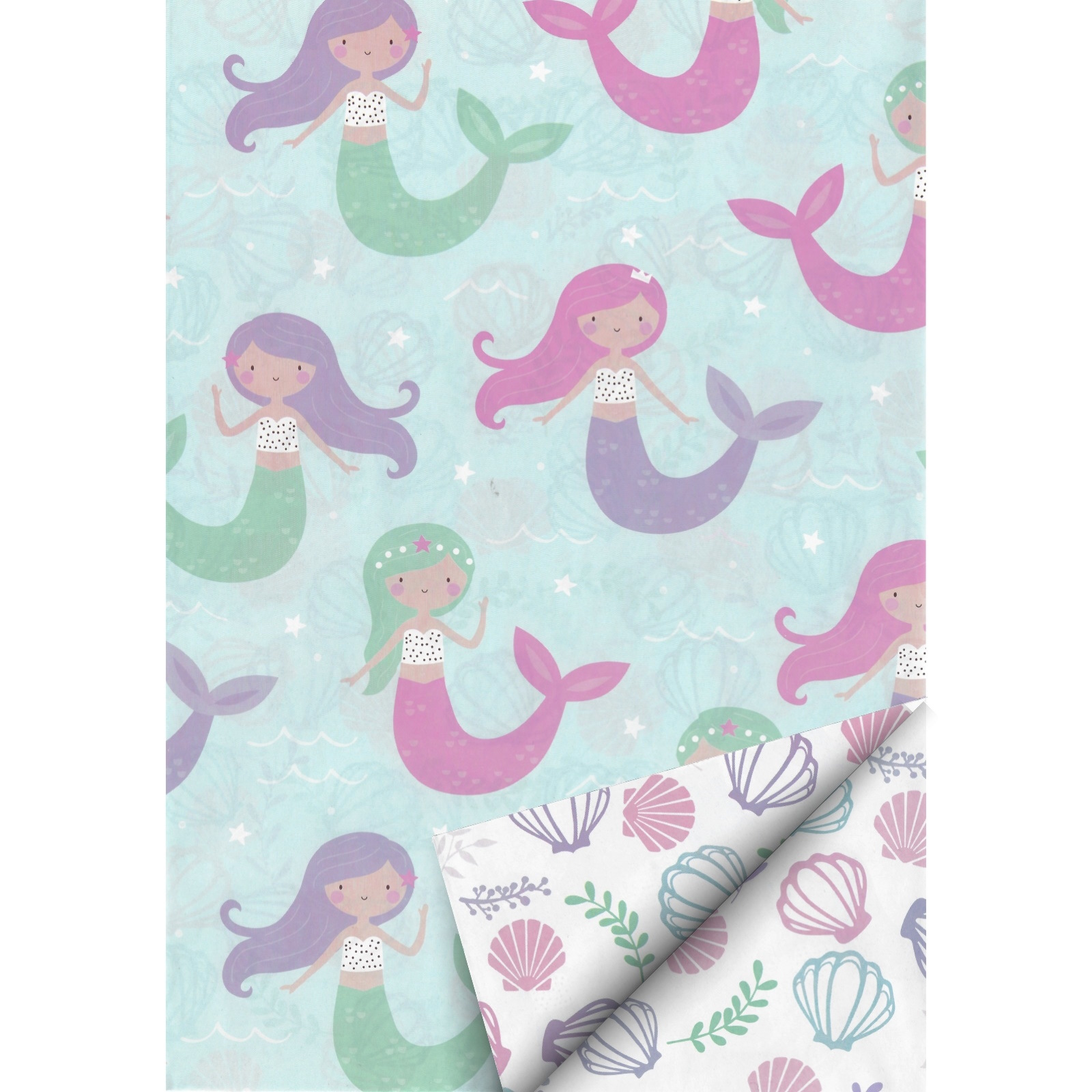 Mermaids Wrapping Paper (1 Sheet) 