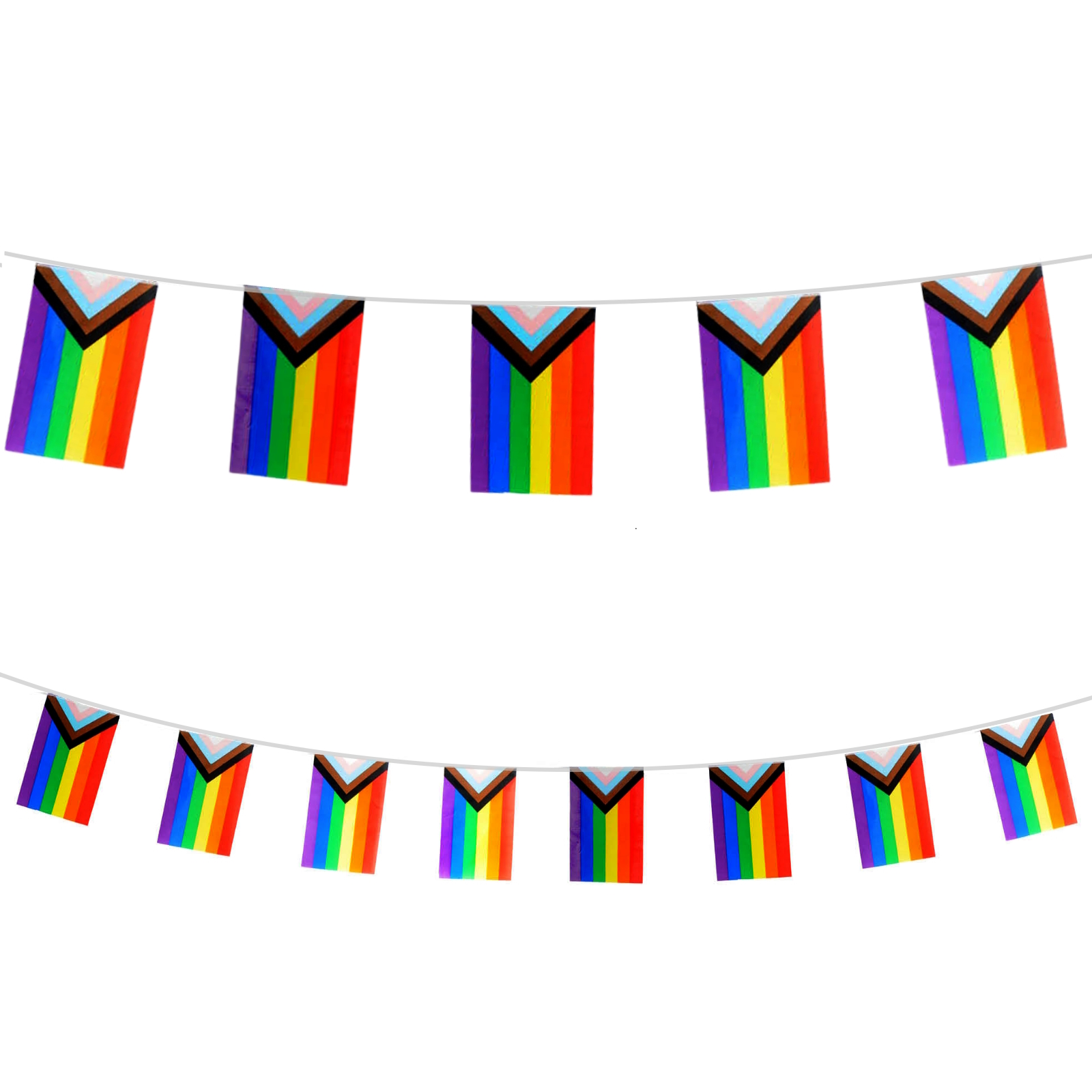 Progress Pride Pennant Banner 3.6m