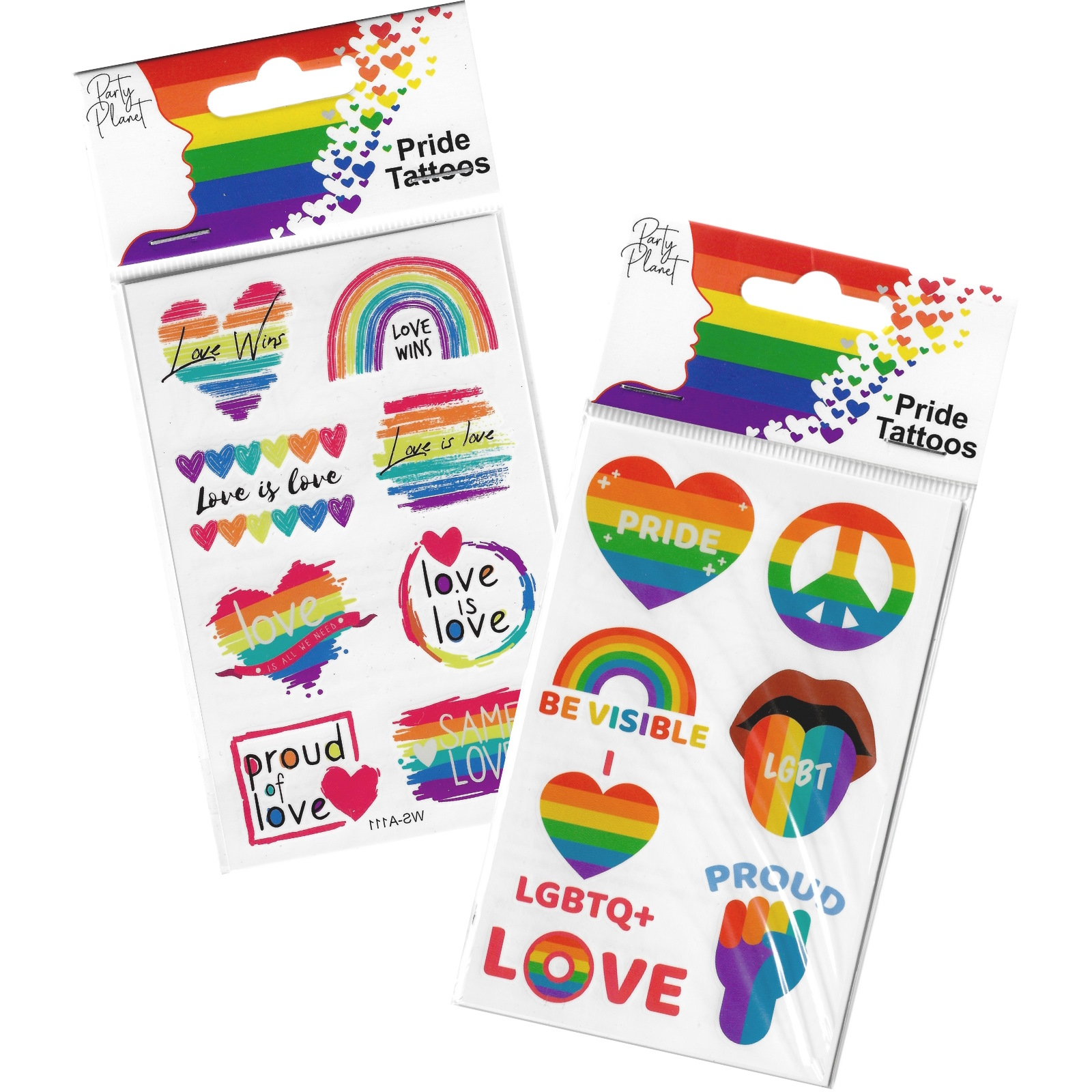 Rainbow Pride Tattoos (4 Sheets)