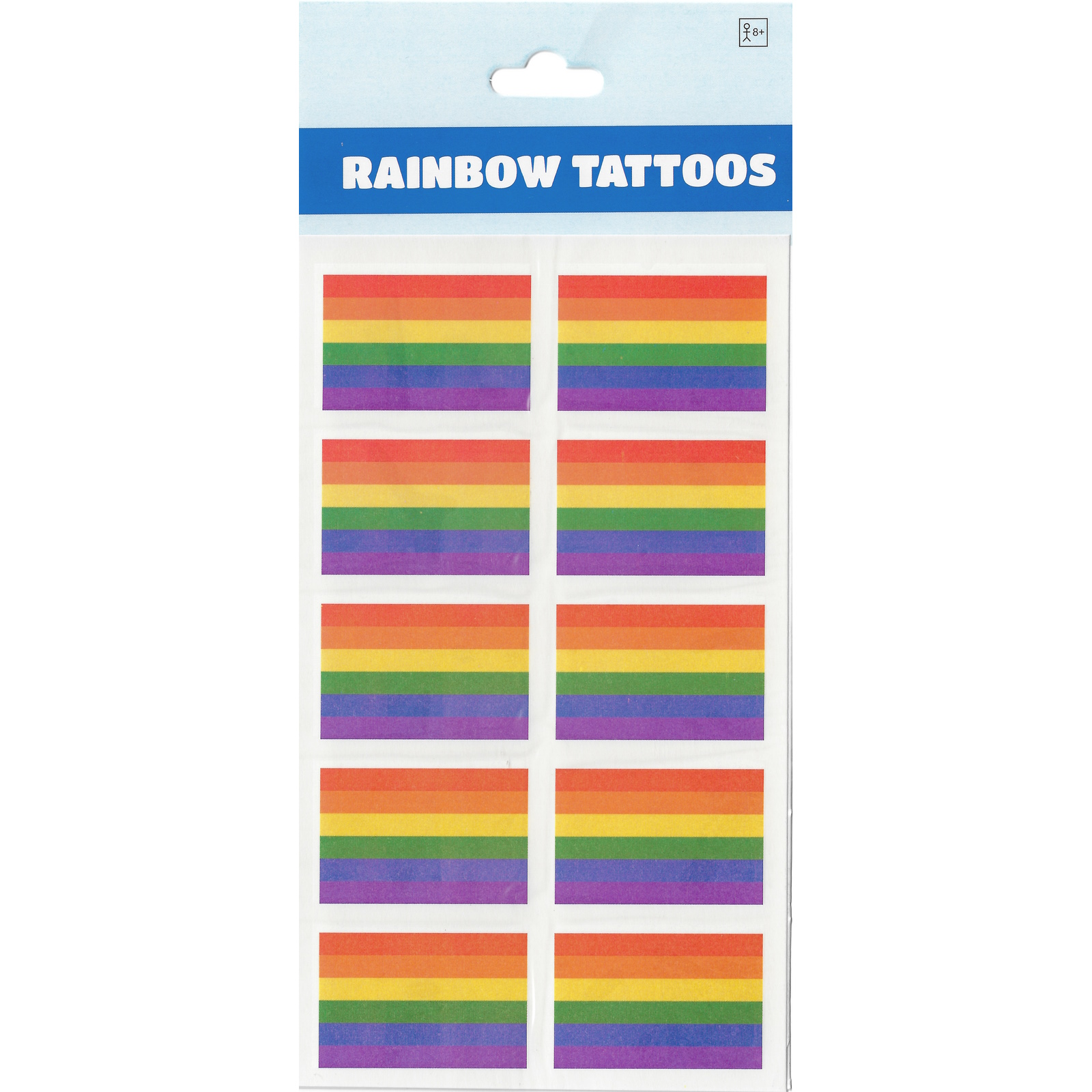 Rainbow Flag Tattoos (Pack of 10)
