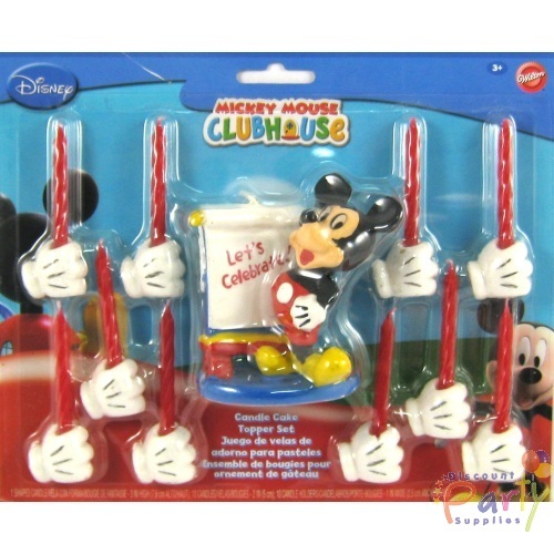 Mickey Mouse Cake Topper Candle Set