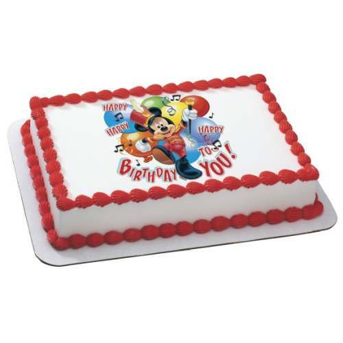 Mickey Mouse Edible Icing Cake Decoration