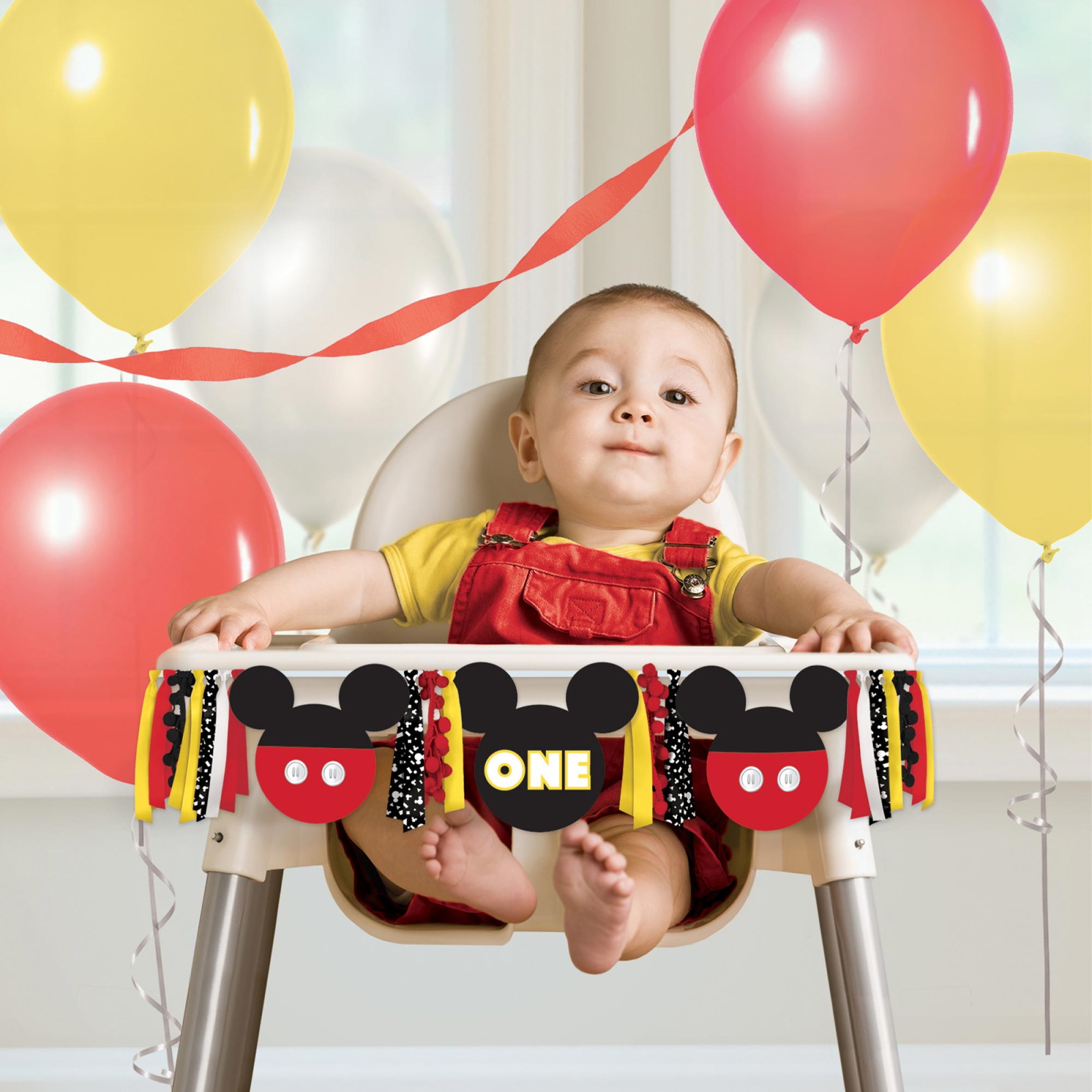 Mickey Mouse Forever 1st Birthday High Chair Decoration