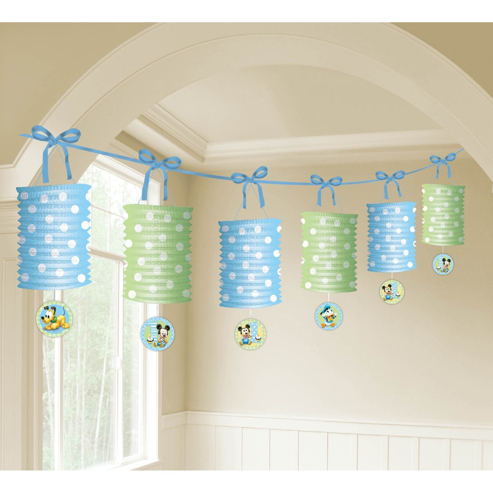 Mickey Mouse 1st Birthday Paper Lantern Garland