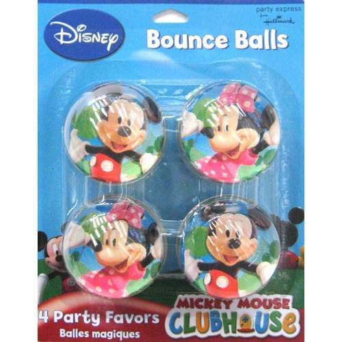 Mickey & Minnie Mouse Bounce Balls (Pack of 4)