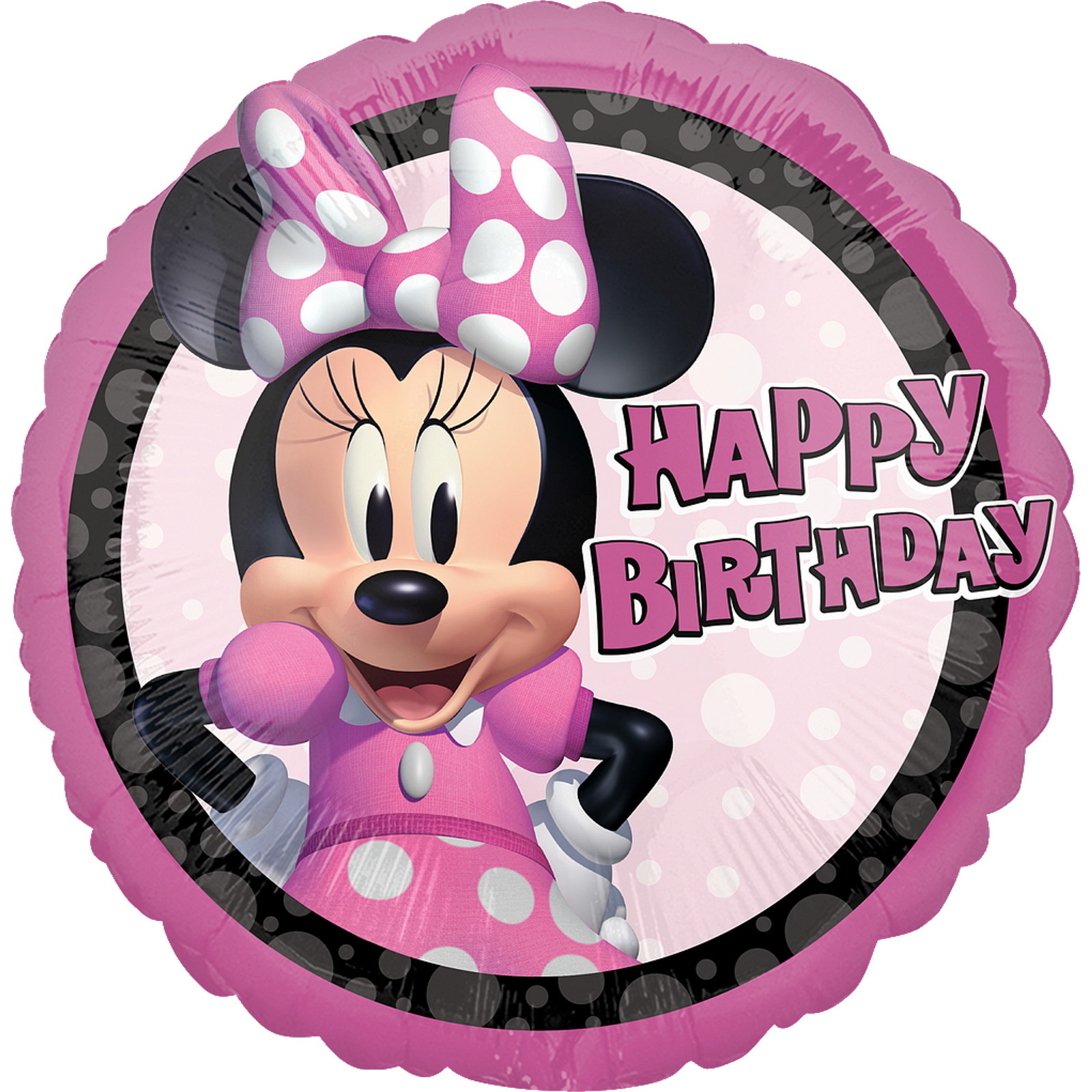 Minnie Mouse Forever Happy Birthday Helium Balloon