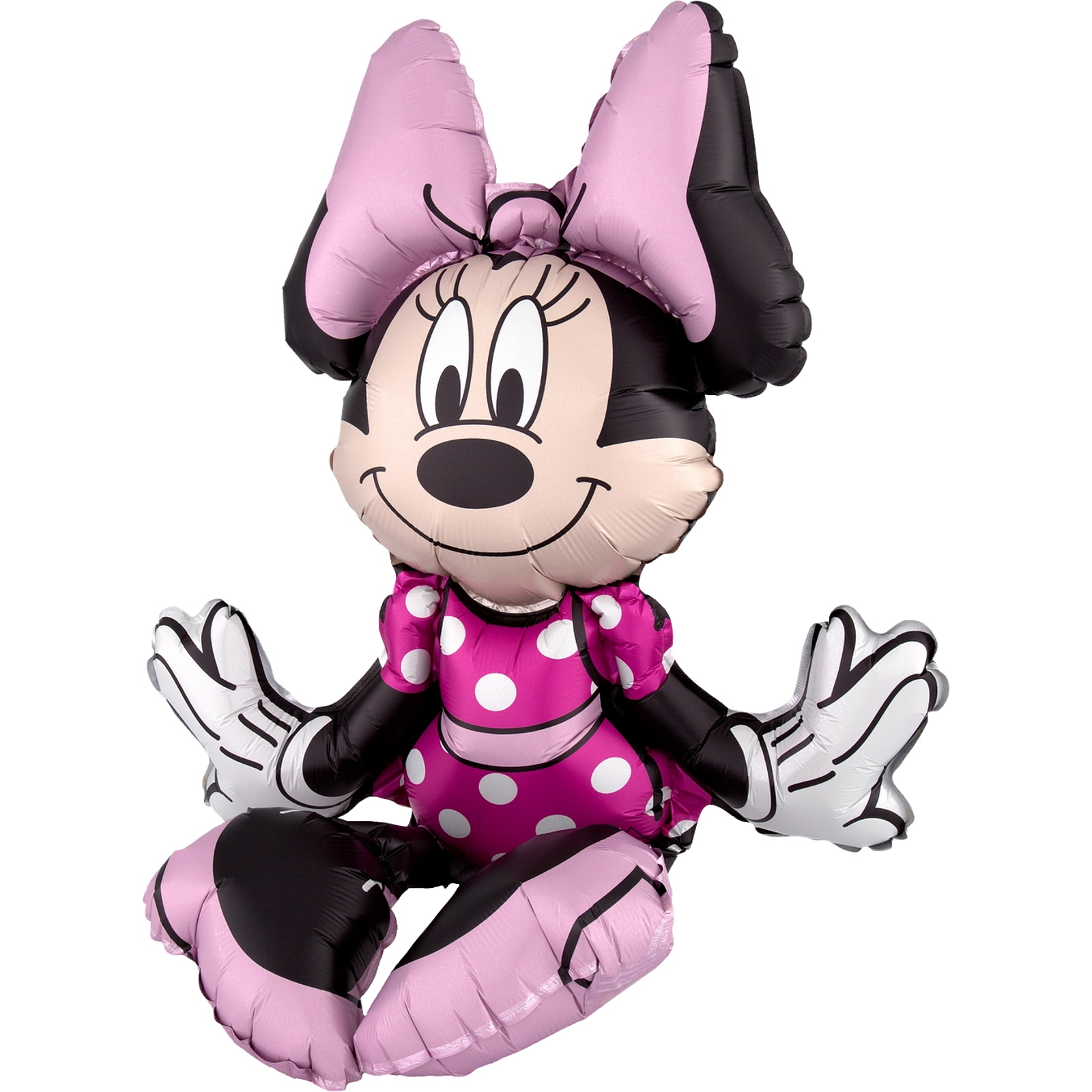 Sitting Minnie Mouse Air Fill Foil Balloon 48cm