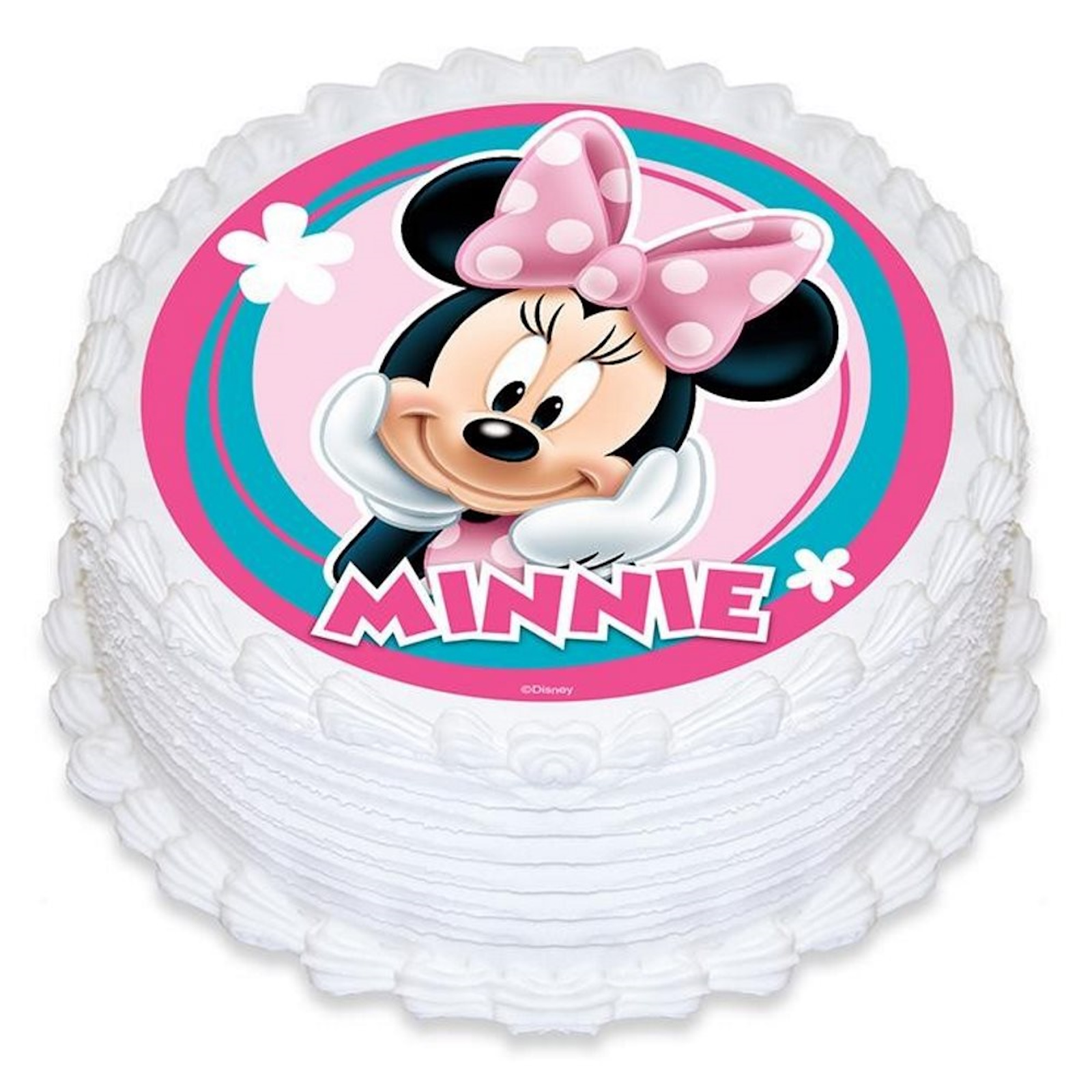 Minnie Mouse Edible Icing Cake Decoration