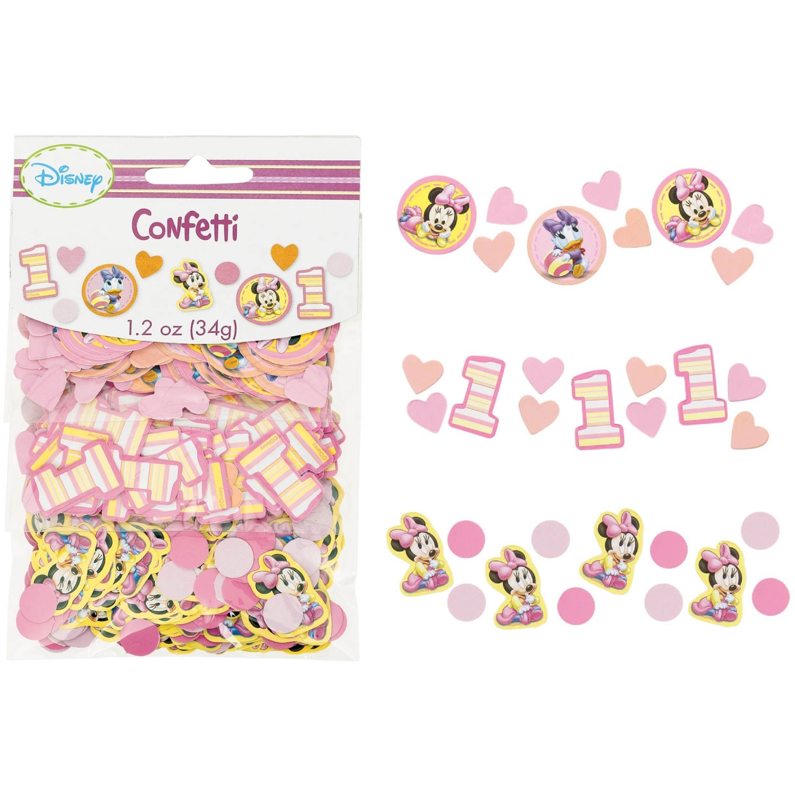 Minnie Mouse 1st Birthday Party Confetti/Table Scatters