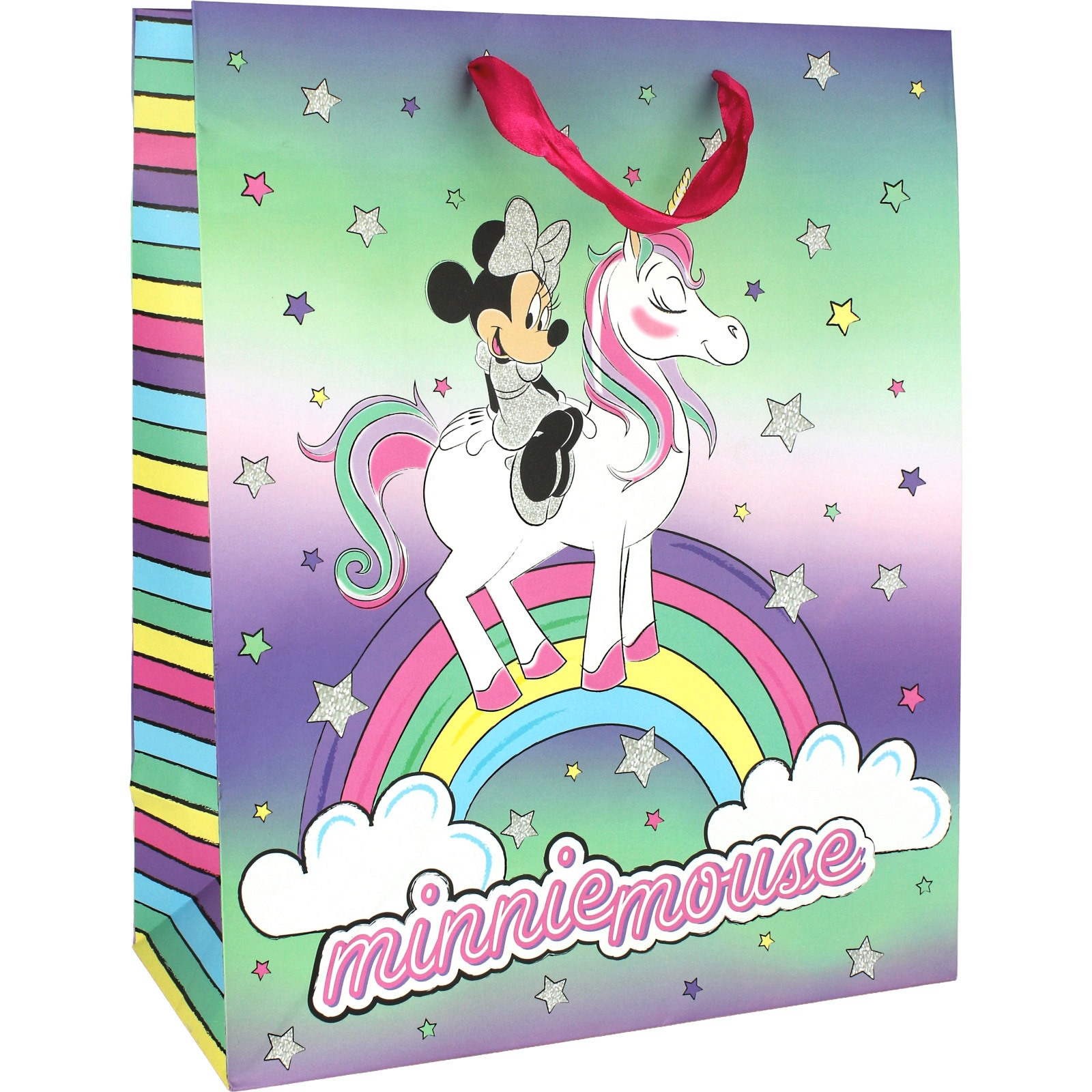 Minnie Mouse Rainbows and Unicorns Gift Bag 32cm