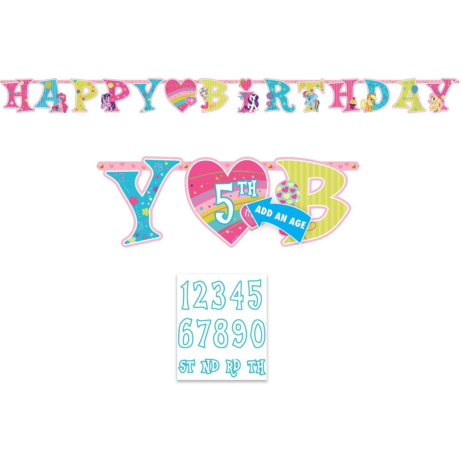 My Little Pony Friendship Jumbo Add an Age Banner Kit