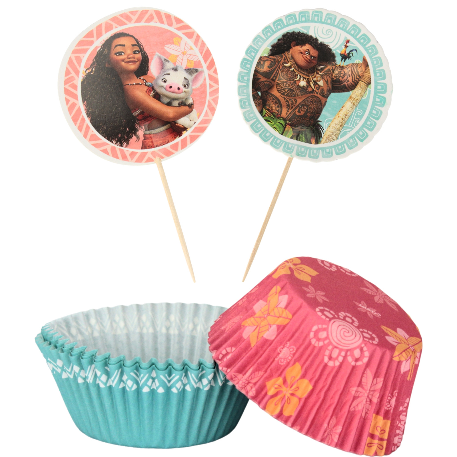 Moana Cupcake Decorating Kit (Pack of 24) 