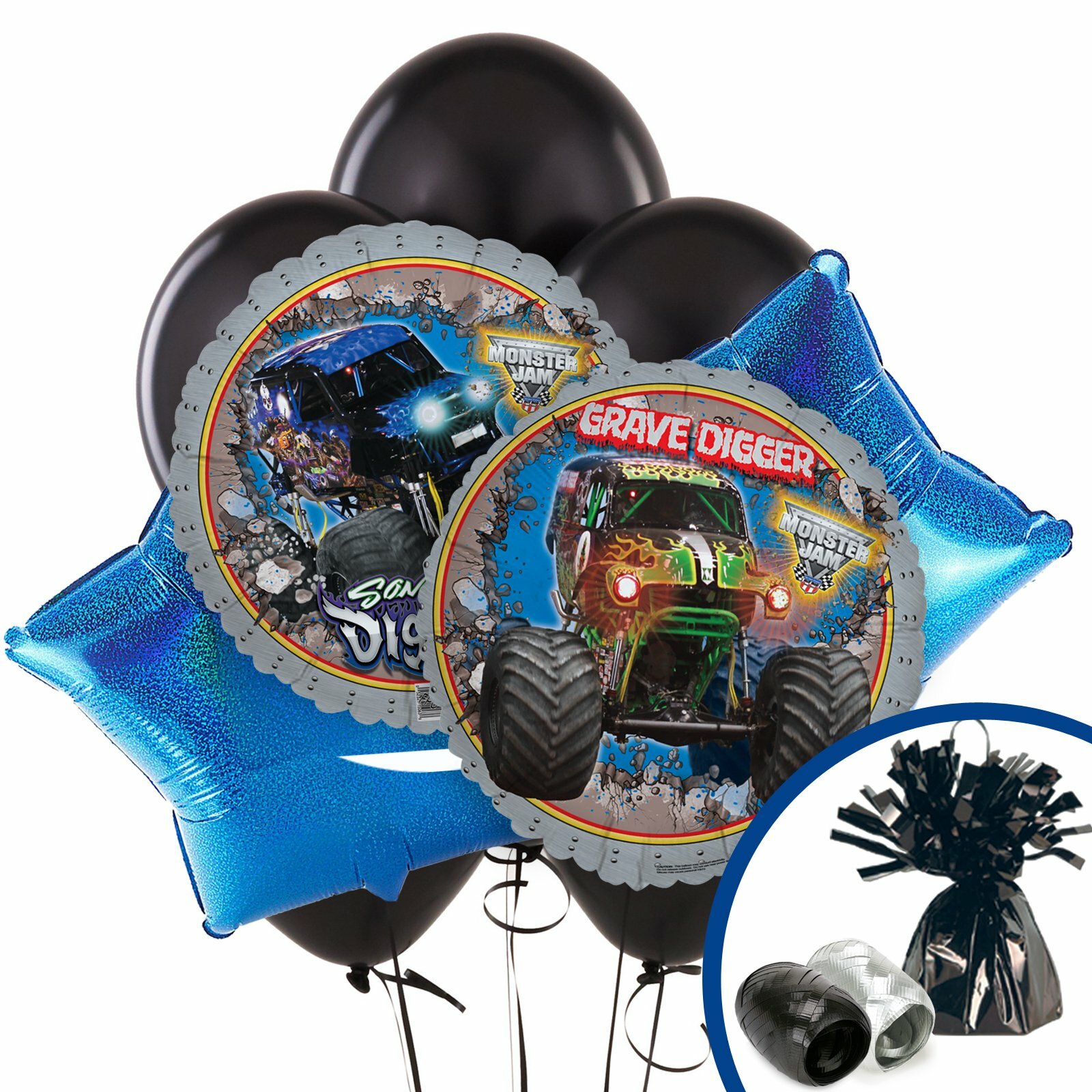 Monster Jam Helium Balloon Bouquet Kit