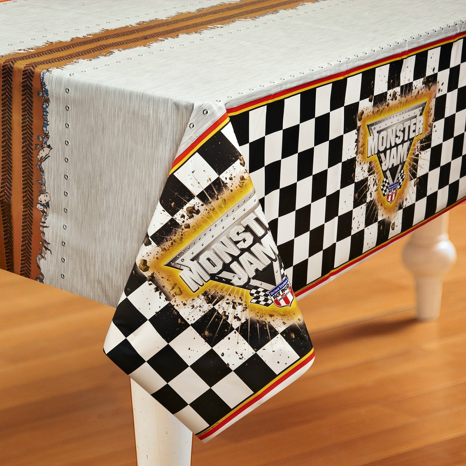 Monster Jam Plastic Tablecloth