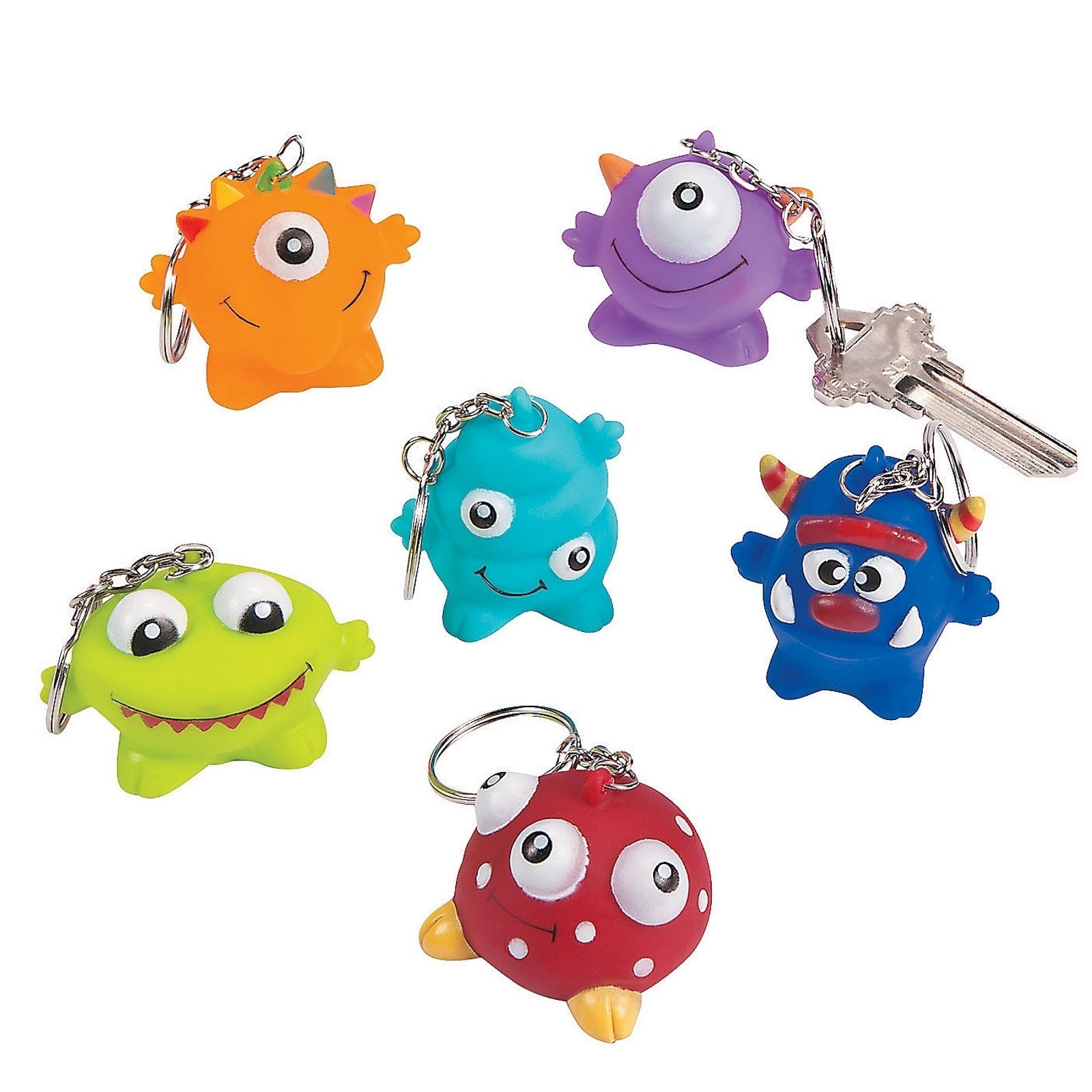 Monster Keyrings (Pack of 12)