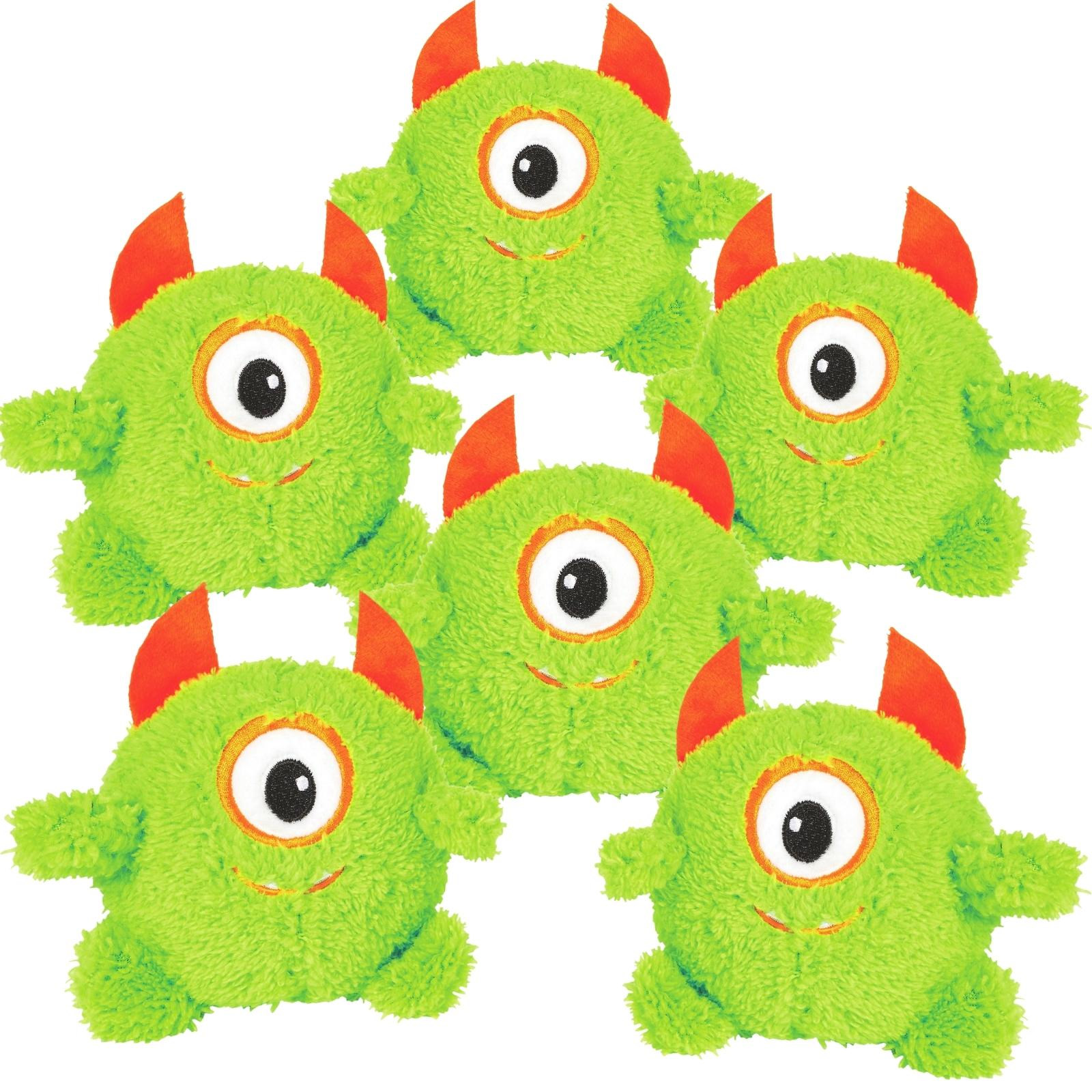 Green Plush Monster Toys (Pack of 12)