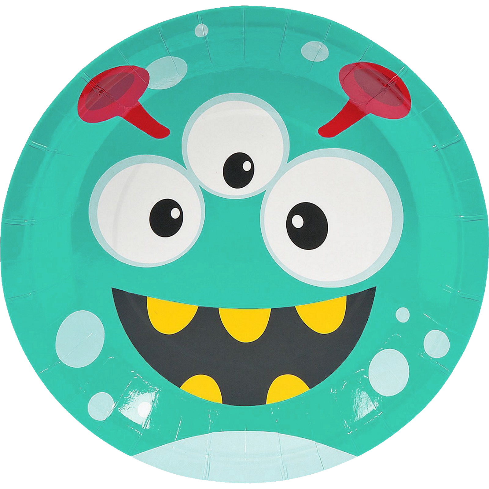 Mini Monster Large Paper Plates (Pack of 8)