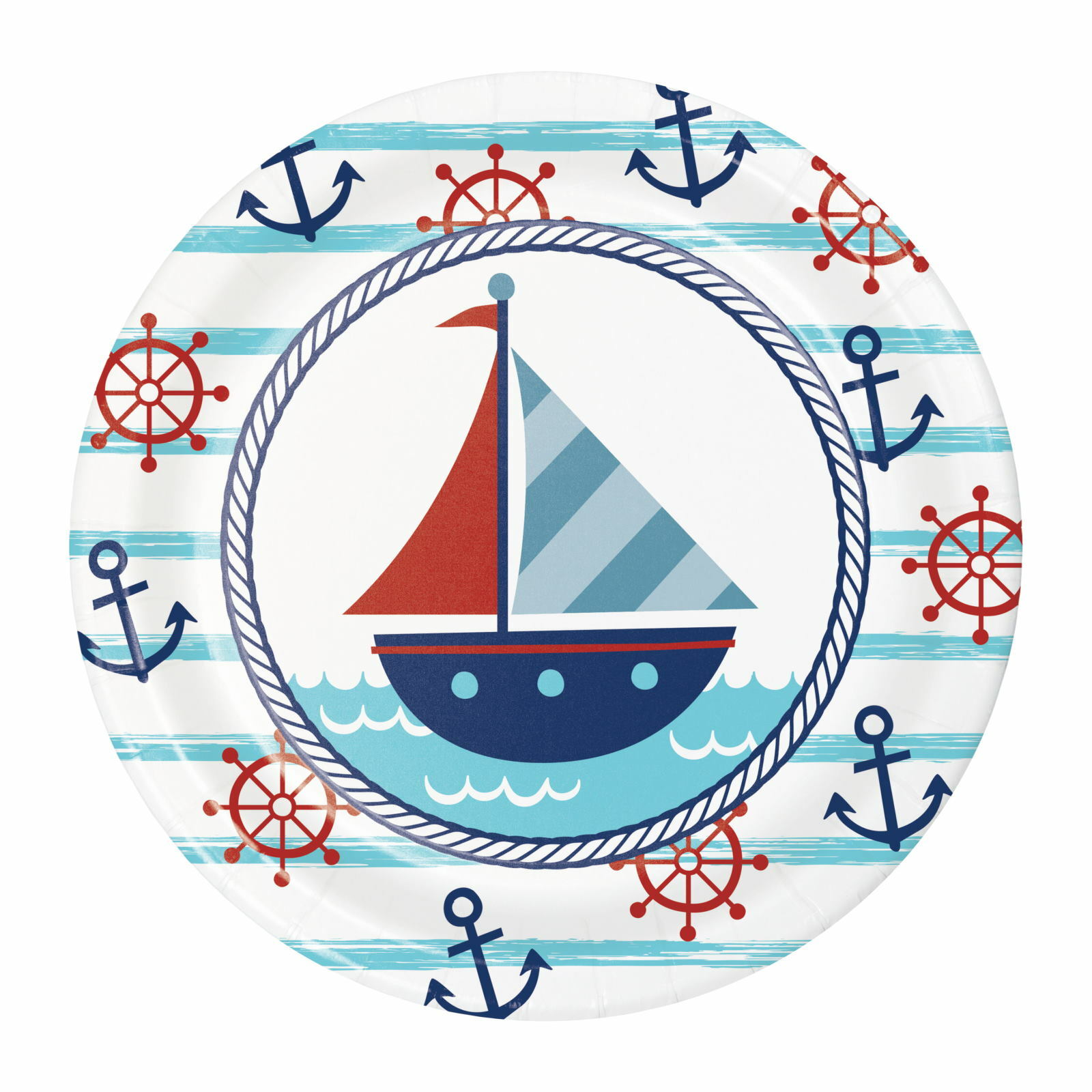 Nautical Adventure Small Paper Plates (Pack of 8)