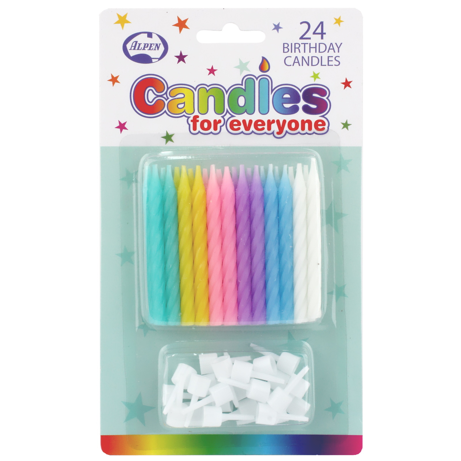 Pastel Candles (Pack of 24)