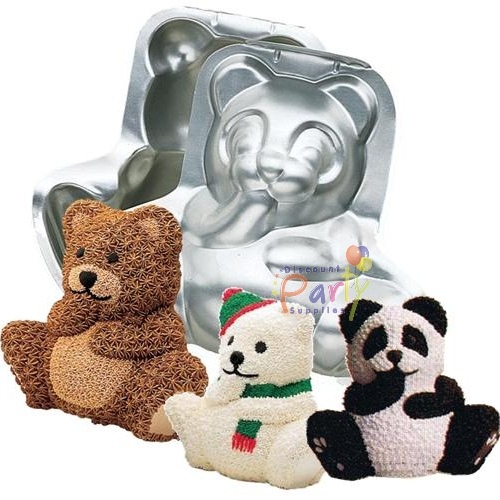 Wilton 3D Stand Up Cuddly Bear Cake Tin *Damaged Box*